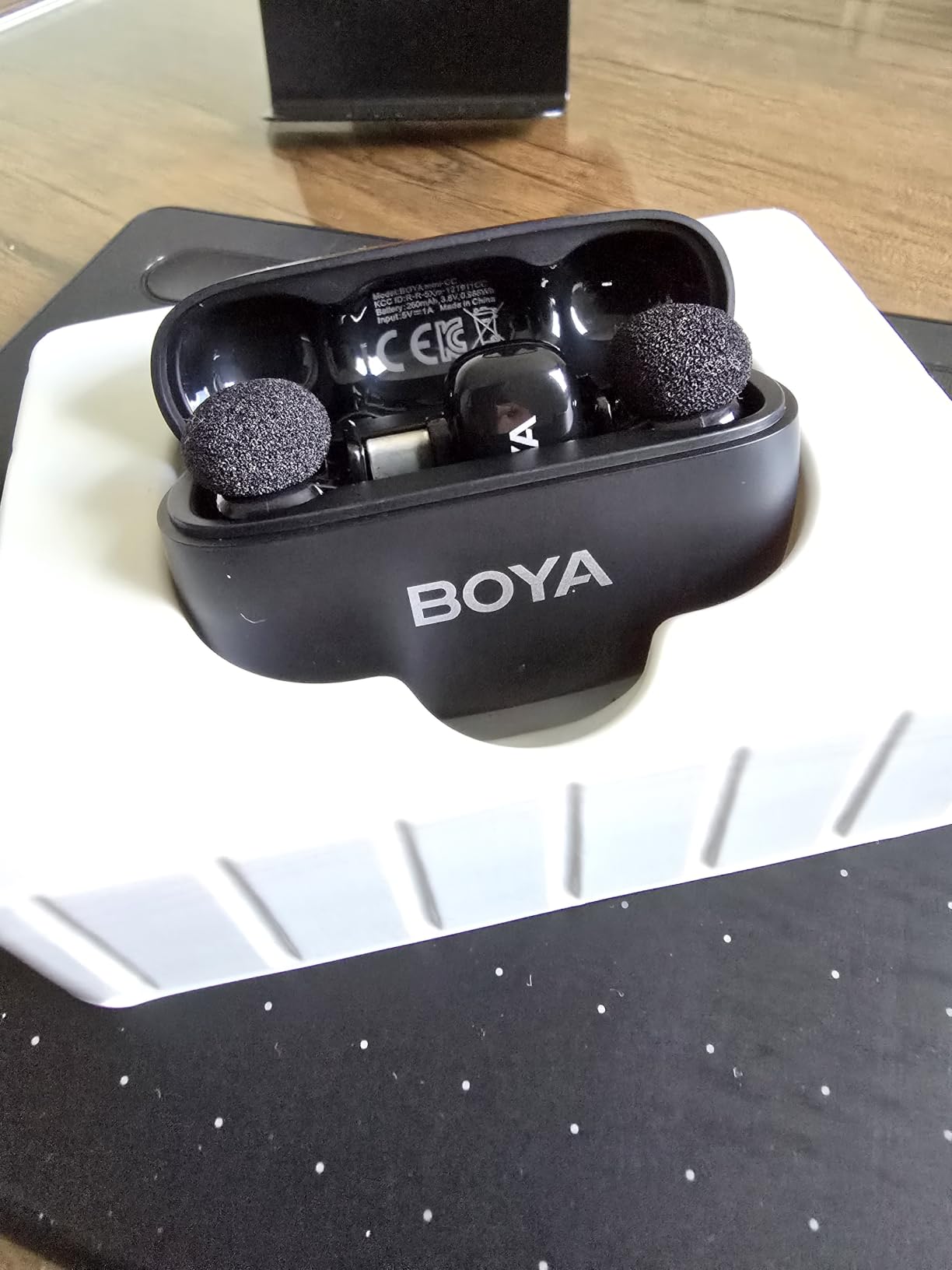 BOYA mini 2 Wireless Lavalier Microphones for iPhone 15/16/17 & Android, AI Noise Cancellation, App Control, 30H Battery Life with Charging Case, Lapel Microphone Wireless for Video Recording Vlogging customer photo 1