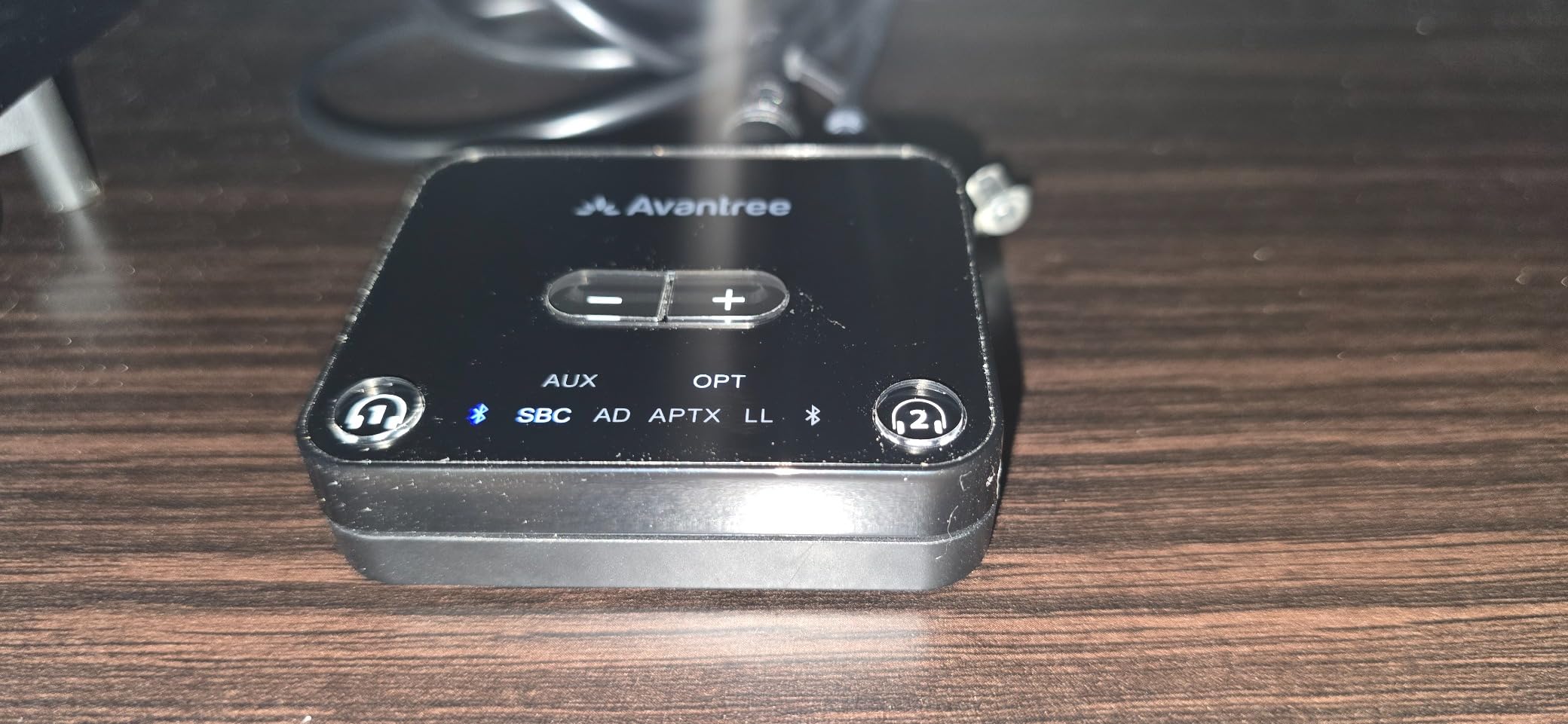 Avantree Audikast 3 - Bluetooth 5.3 Transmitter for TV Audio via Optical & AUX Outputs Only, aptX Adaptive, Dual Headphone Connection, 100ft Range - Not for HDMI-Only TVs customer photo 1