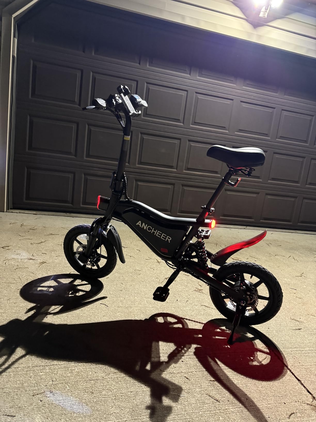 ANCHEER Folding Electric Bike for Adults, 374Wh Ebike, 20MPH Electric Bikes, 14