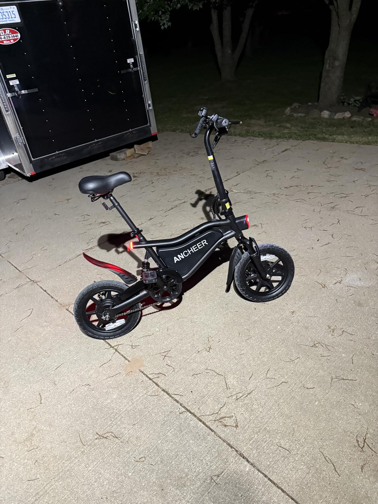 ANCHEER Folding Electric Bike for Adults, 374Wh Ebike, 20MPH Electric Bikes, 14