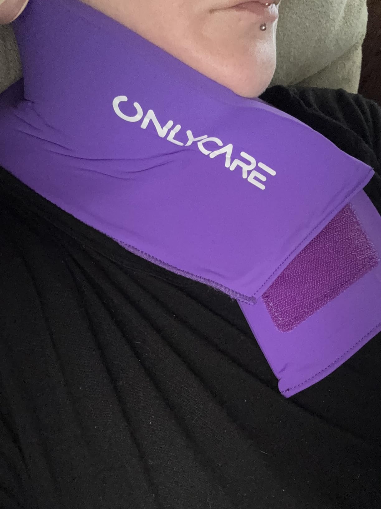 ONLYCARE Migraine Relief Cap and Neck Ice Pack Wrap Gel Set, Upgrade Headache Relief Cap and Shoulder Cold Pack, Hot and Cold Compress, FSA - HSA Eligible, Relief of Pain, Swelling, Office Pressure customer photo 2