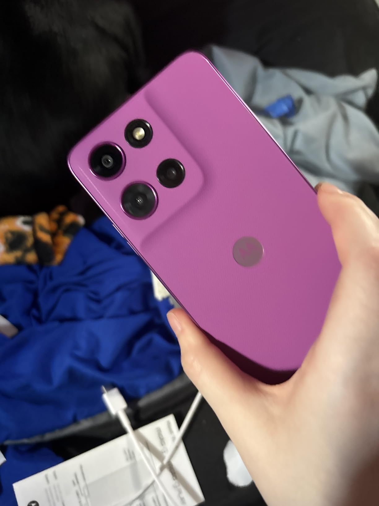 Moto G - 2025 | Unlocked | Made for US 4/128GB | 50MP Camera | Forest Gray customer photo 1