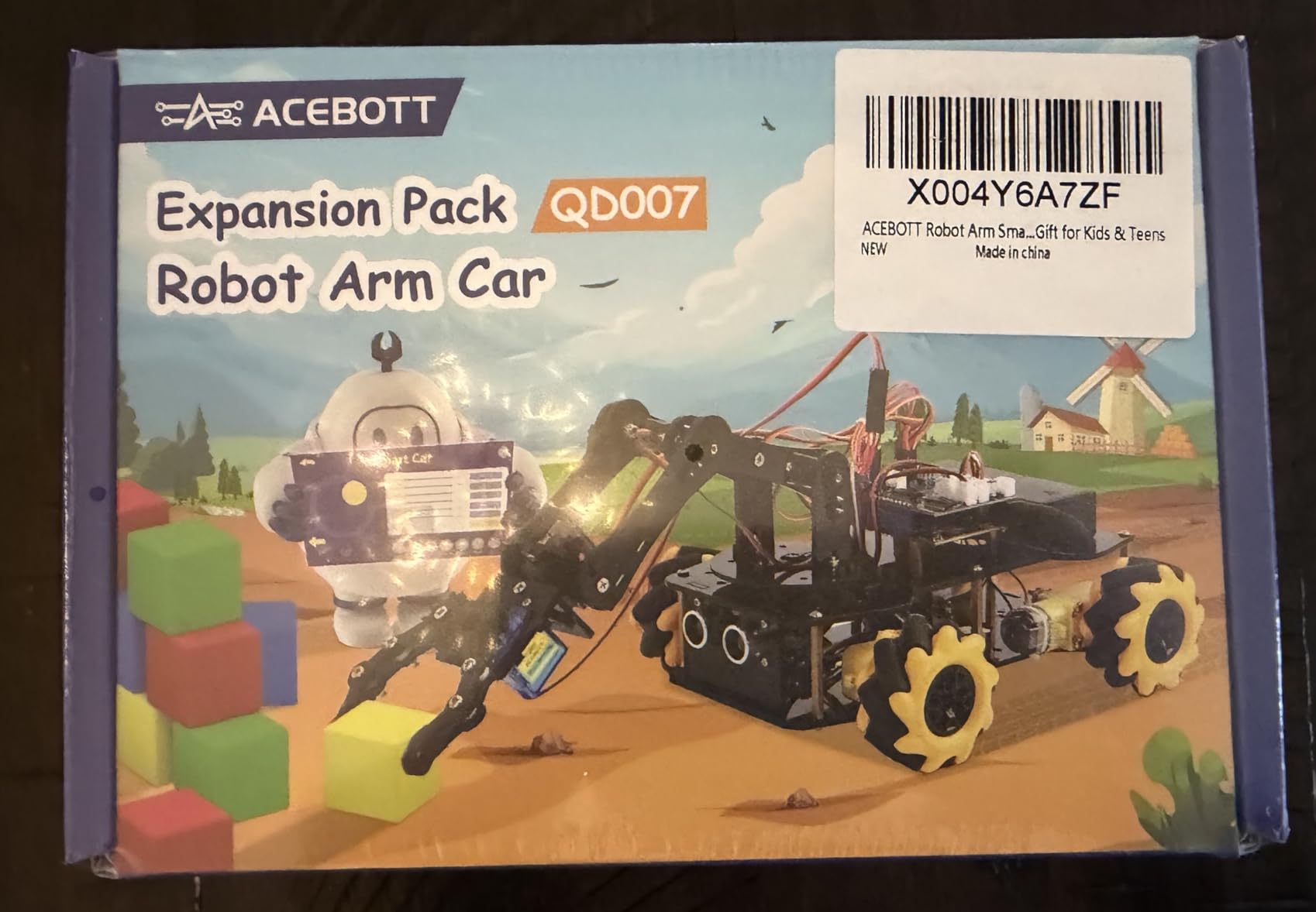 ACEBOTT 4 in 1 Smart Robot Arm with 5DOF + Tank Car, STEM Toys Coding Kit Compatible with Arduino & Scratch, App & Remote Control customer photo 1
