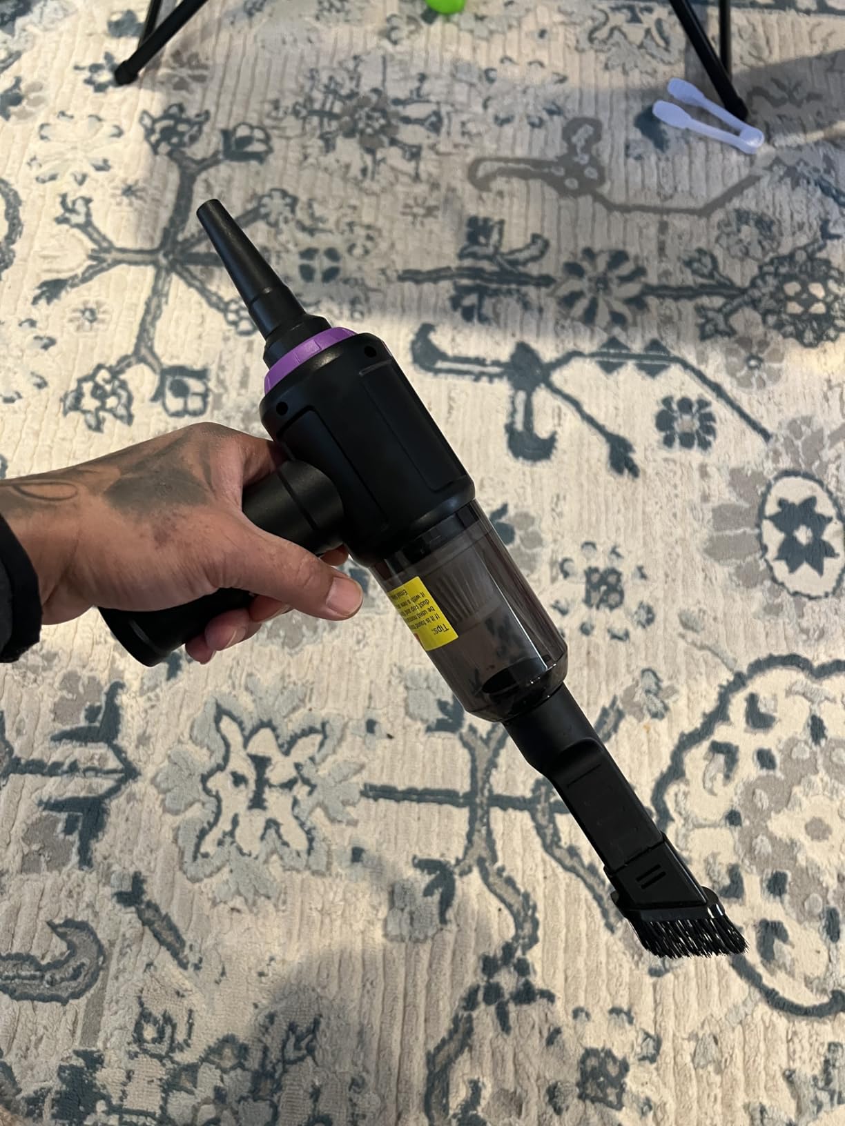 Meudeen 14500 Pa Computer Vacuum Cleaner Mini & 110000RPM Compressed Air Duster for Keyboard Cleaning Cordless Canned Air Powerful Energy Efficient customer photo 2