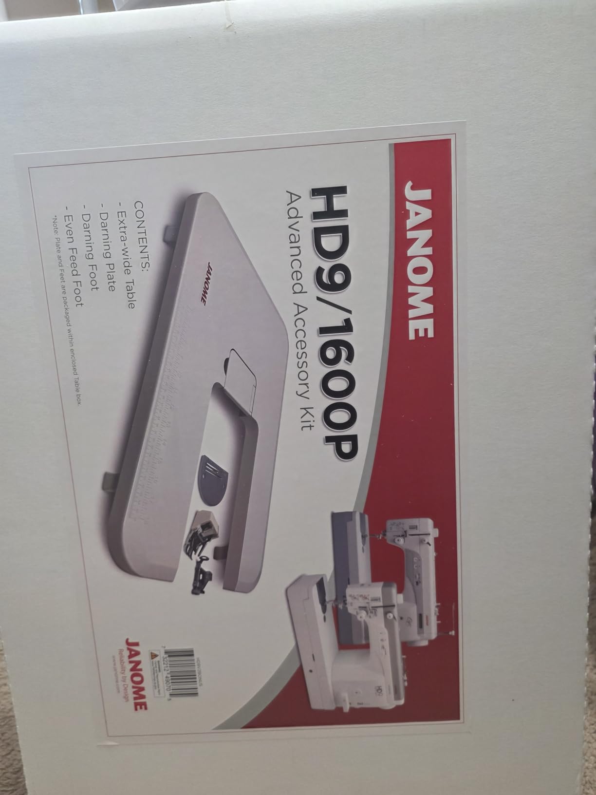 Janome HD9 Heavy Duty High Speed Sewing Machine | Extra Large Bobbin, Bonus Bundle customer photo 1