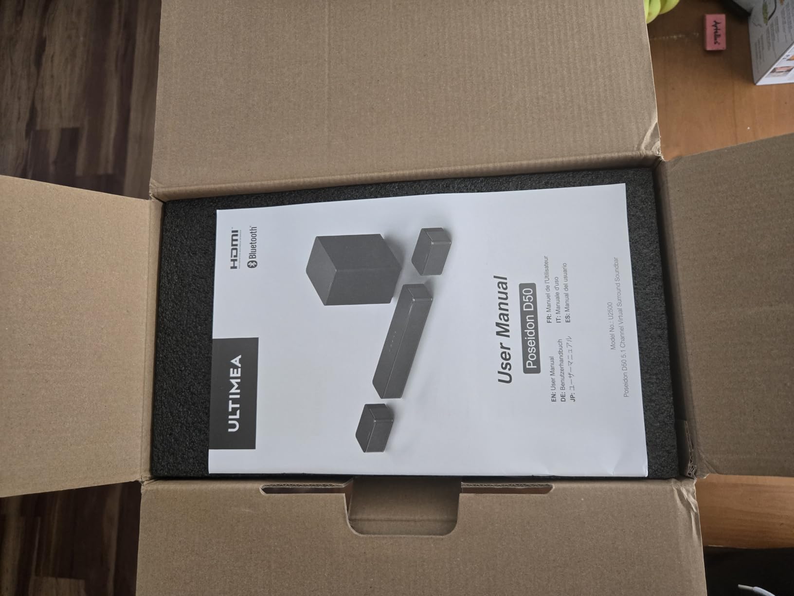 ULTIMEA 5.1 Sound Bar for Smart TV, Virtual Surround Sound System for TV, 320W Peak Power, Adjustable Surround Speakers and Subwoofer, APP Control, Home Theater Soundbar Poseidon D50 (2025 New Model) customer photo 2