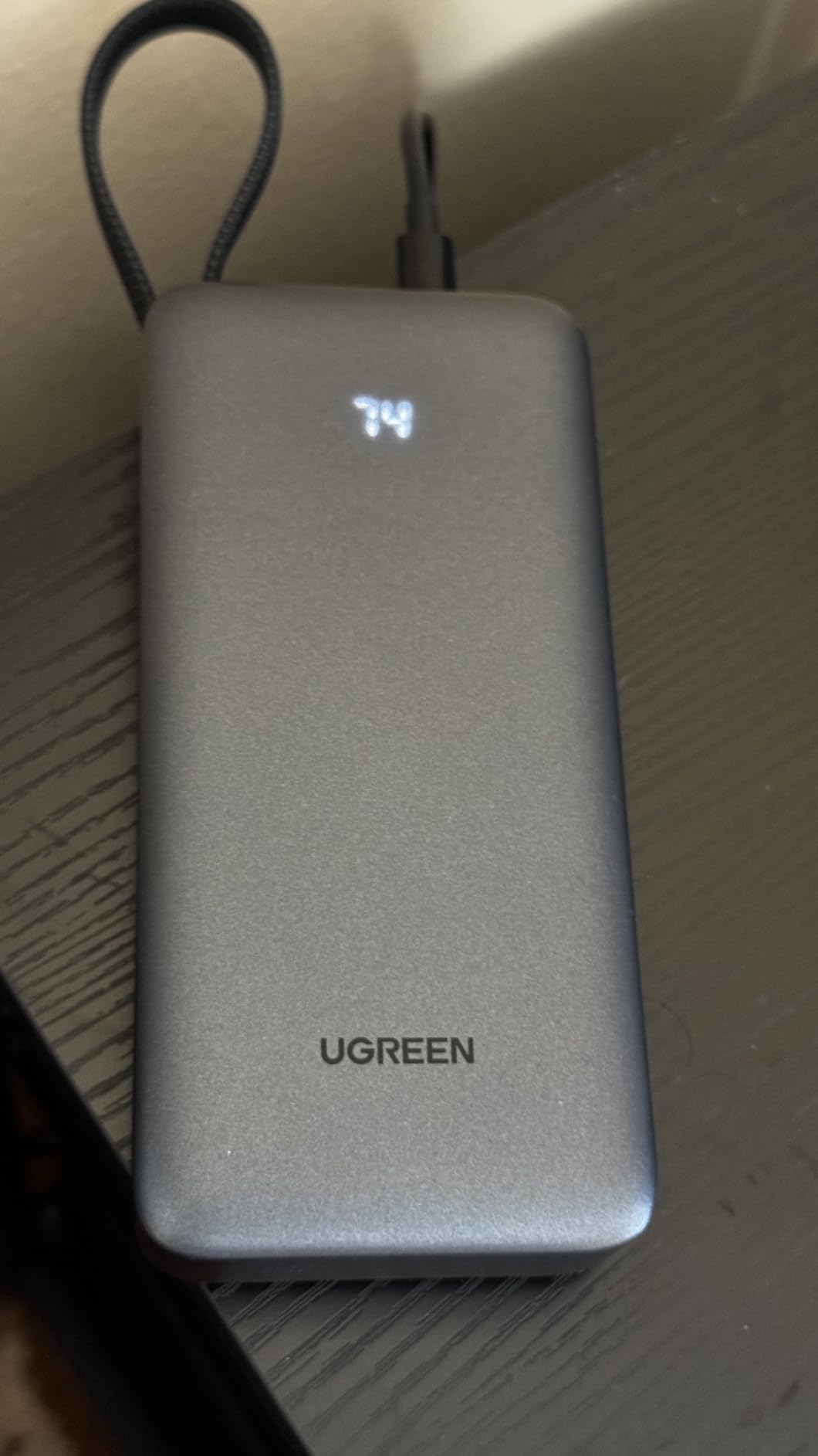 UGREEN Nexode 20000mAh 45W Power Bank, Built-in Cable for iPhone 17 Pro customer photo 1