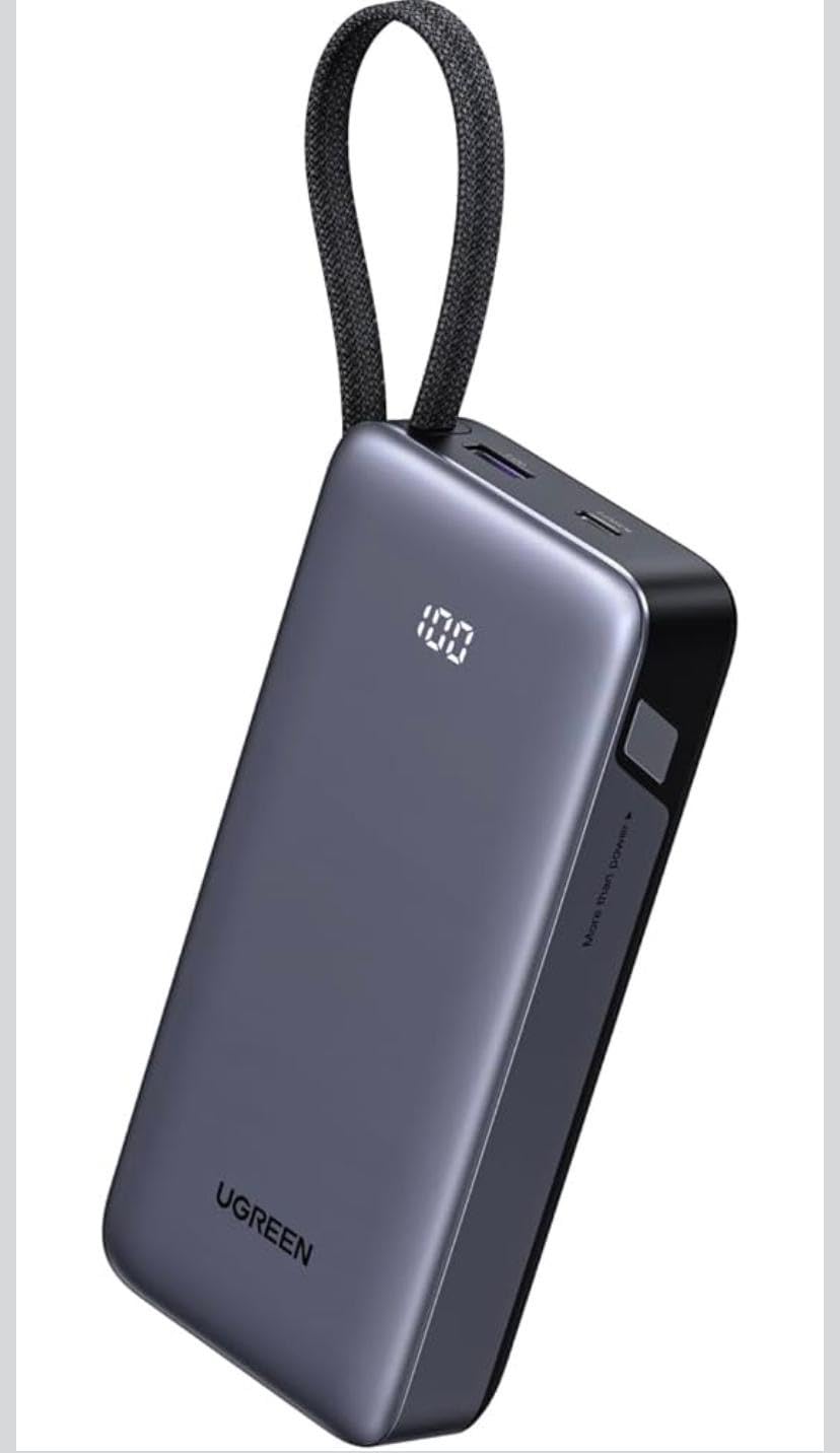 UGREEN Nexode 20000mAh 45W Power Bank, Built-in Cable for iPhone 17 Pro customer photo 2