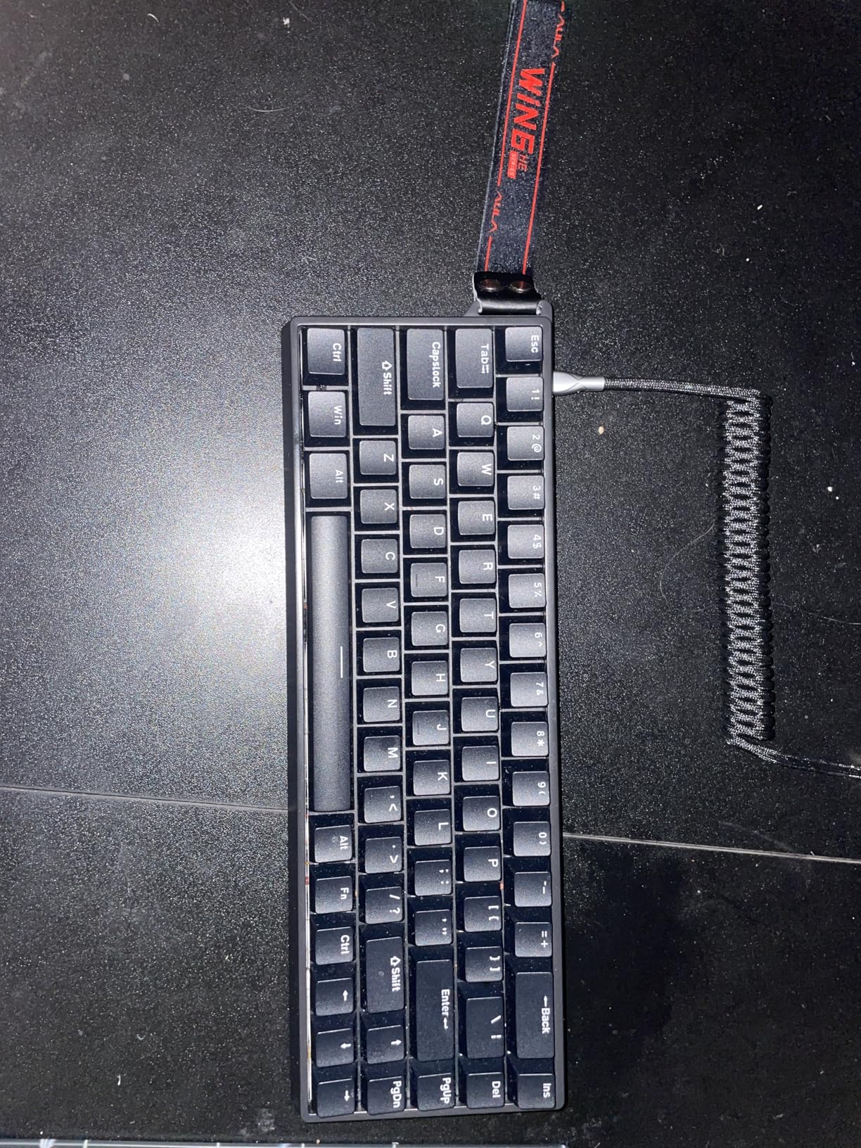 AULA WIN68 HE Mechanical Gaming Keyboard 60%, Hall Effect Magnetic Switch, Fast Trigger Mode Adjustable Actuation, 8000Hz Polling Rate, RGB Backlit, Wired Black Keyboard for Laptop/PC Gamer customer photo 1