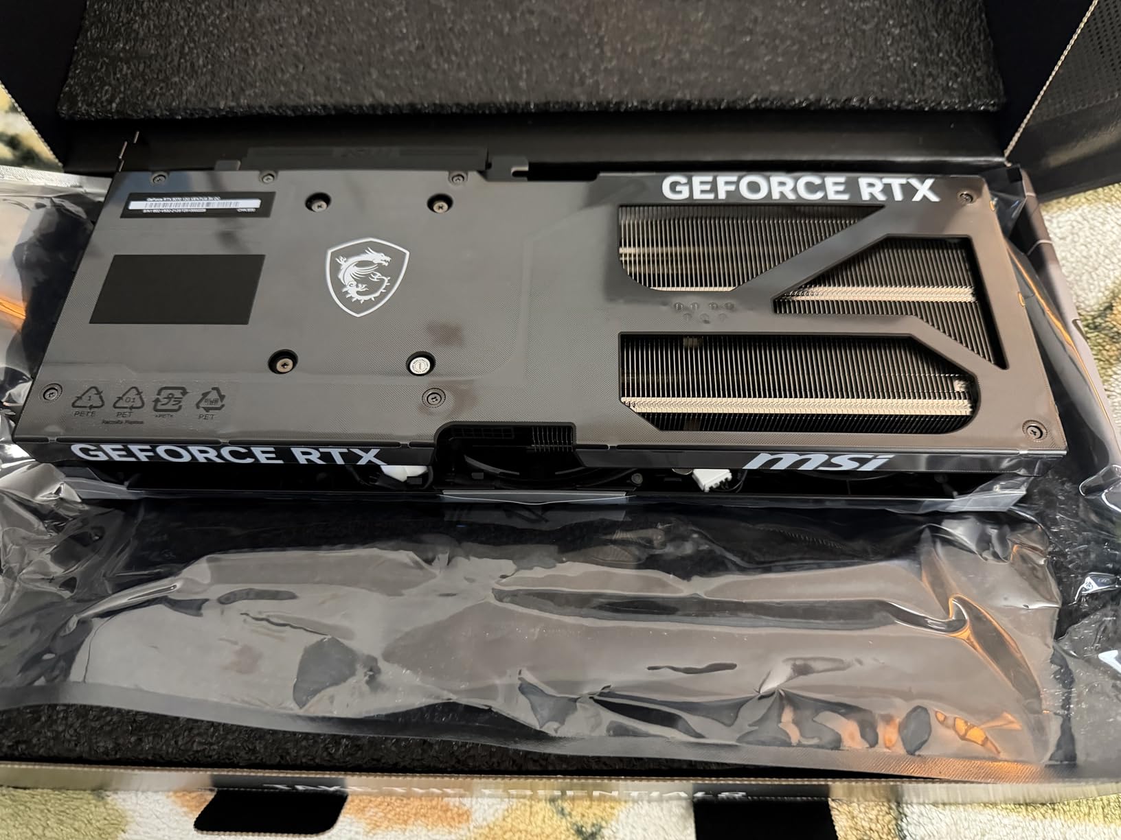msi Gaming RTX 5070 12G Ventus 3X OC Graphics Card (12GB GDDR7, 192-bit, Extreme Performance: 2557 MHz, DisplayPort x3 2.1a, HDMI 2.1b, NVIDIA Blackwell Architecture) customer photo 2