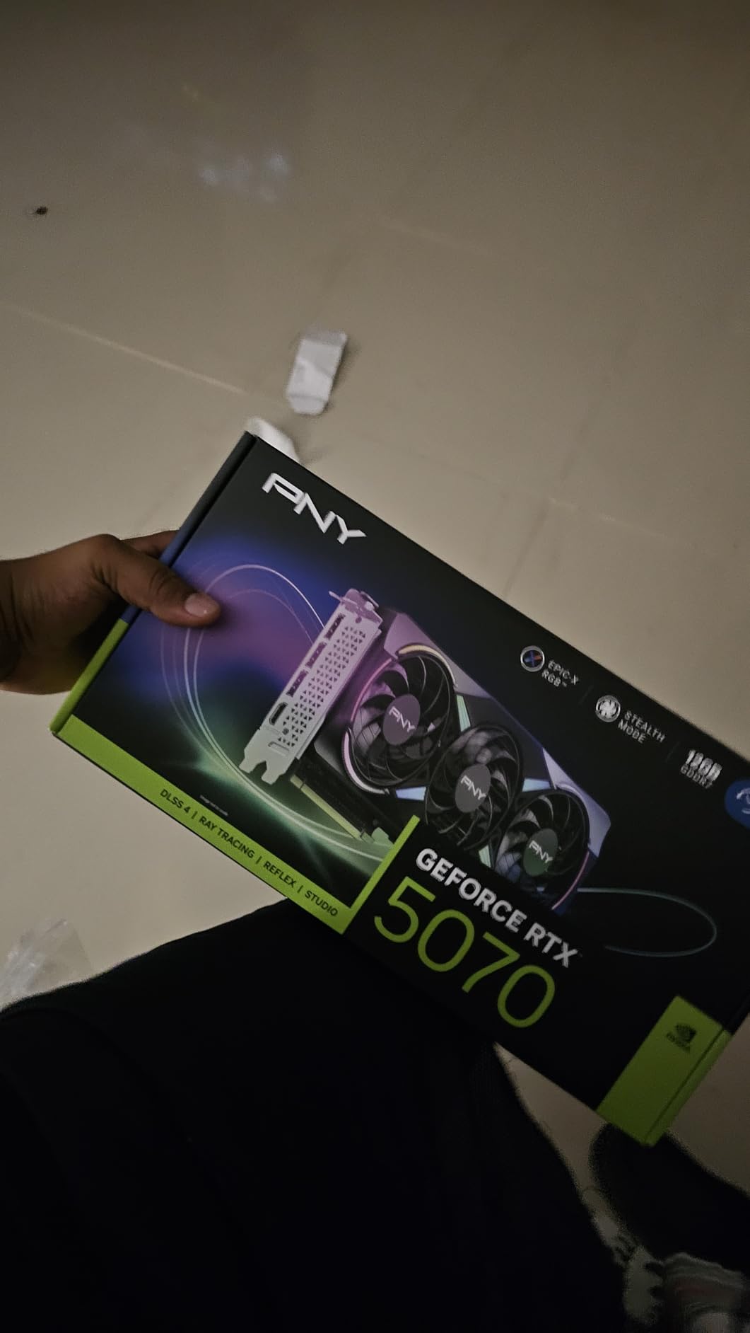 PNY NVIDIA GeForce RTX™ 5070 Epic-X RGB™ OC Triple-Fan Graphics Card customer photo 2