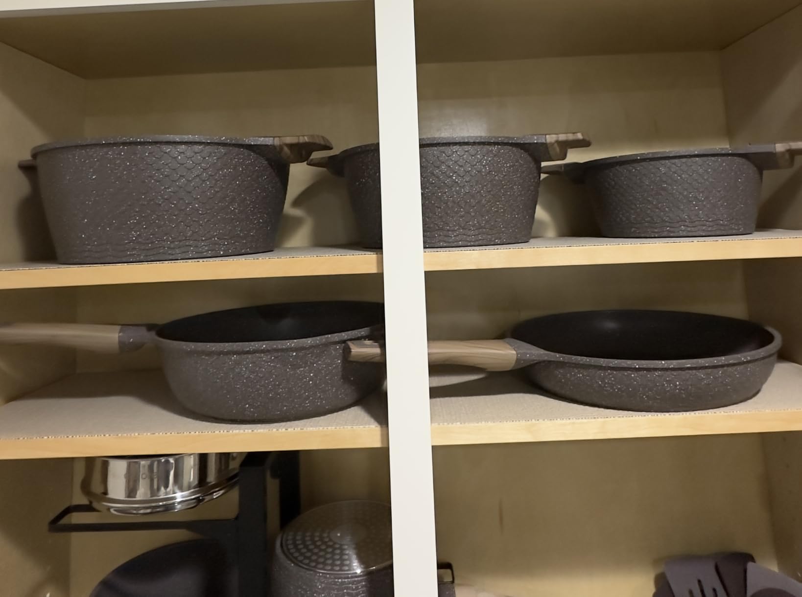 CAROTE 21-Piece Ceramic Pots and Pans Cookware Set, Non Stick Induction Cook Ware Kitchen Cooking Set Non-Toxic Health, PFAS Free customer photo 1
