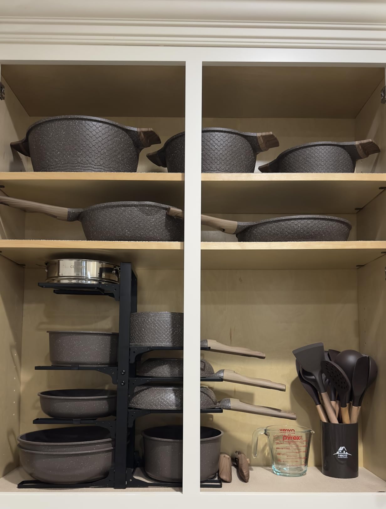 CAROTE 21-Piece Ceramic Pots and Pans Cookware Set, Non Stick Induction Cook Ware Kitchen Cooking Set Non-Toxic Health, PFAS Free customer photo 2
