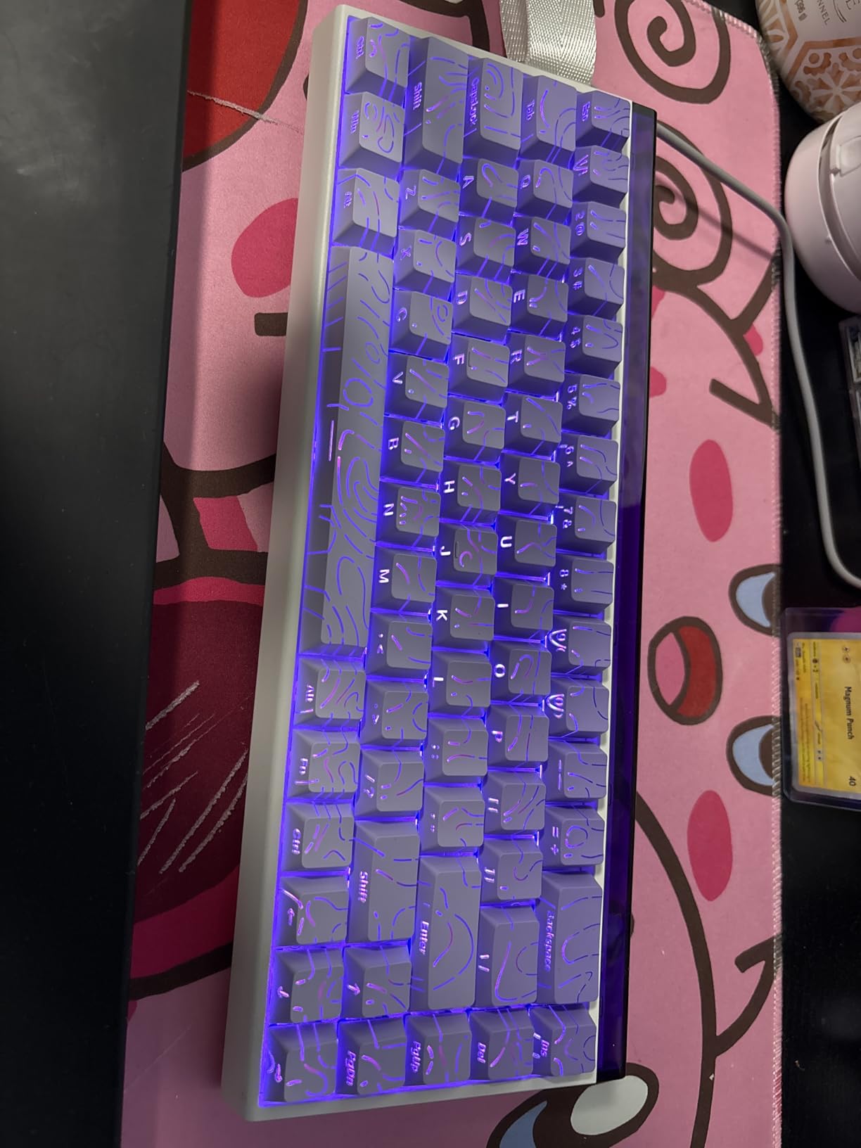 Hero 68 HE 60% Gaming Keyboard Wired, Hall Effect Magnetic Switch Keyboard with Adjustable Actuation, Fast Trigger Mode, 8K Hz Polling Rate, 0.125ms Latency, Side Printed PBT Keycaps, RGB Backlit customer photo 1