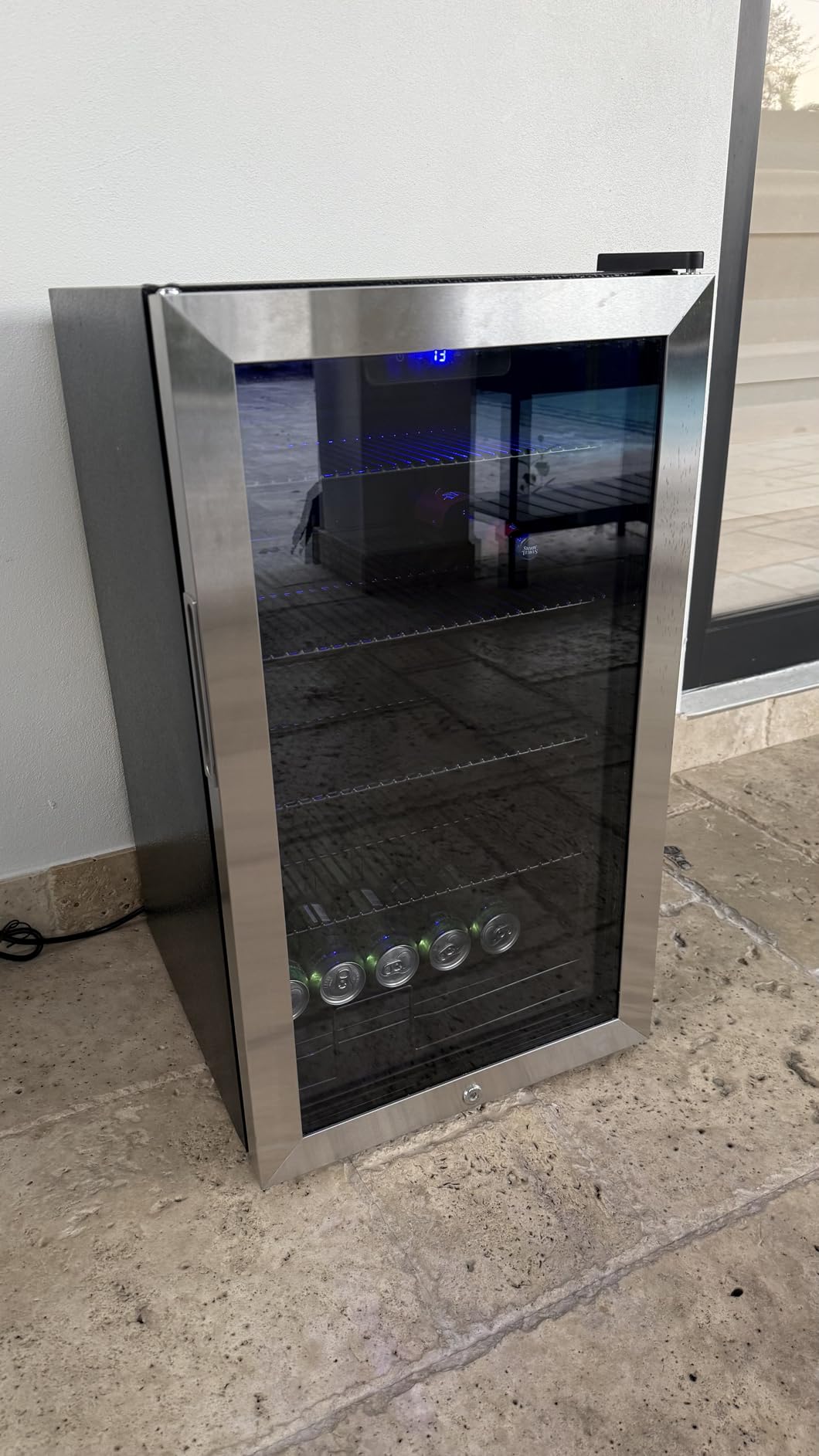 Commercial Beverage Refrigerator, 24.5 Inch 15 Cu. Ft. Drink Fridge, Display Refrigerator with Glass Door, Commercial Display Fridge with 4 Adjustable Shelves, for Shops, Restaurants, Bars customer photo 2