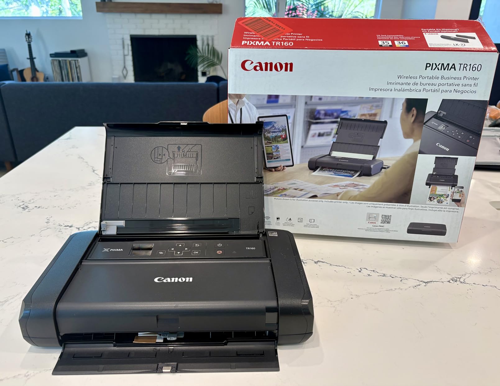 Canon PIXMA TR150 Wireless Portable Lightweight Compact Printer, 50-Sheet Paper Tray and 1.44