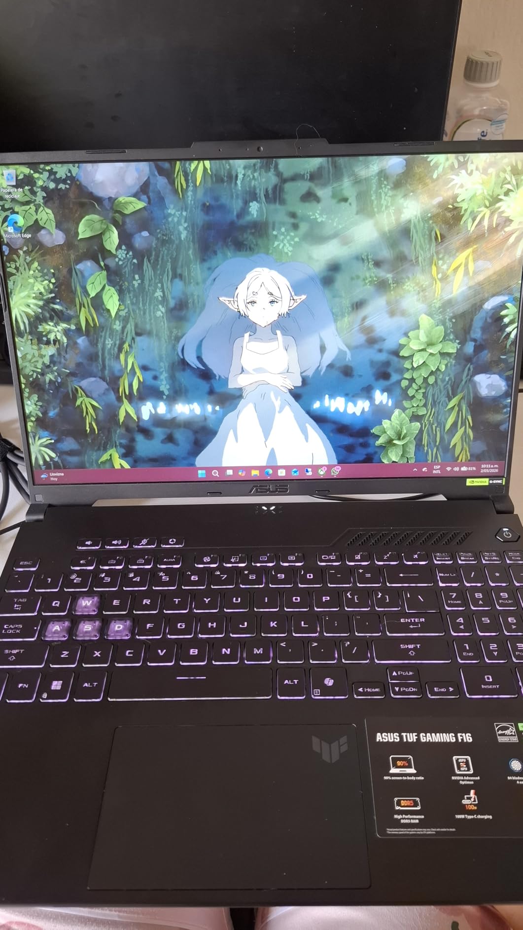 ASUS TUF Gaming F16 Gaming Laptop, 16 FHD+ 144Hz IPS-Level 16:10 Display, Intel Core 5 210H, NVIDIA GeForce RTX 4050, 16GB DDR5, 512GB PCIe Gen4 SSD, Wi-Fi 6, Win11 Home, FX607VU-SS53 customer photo 1