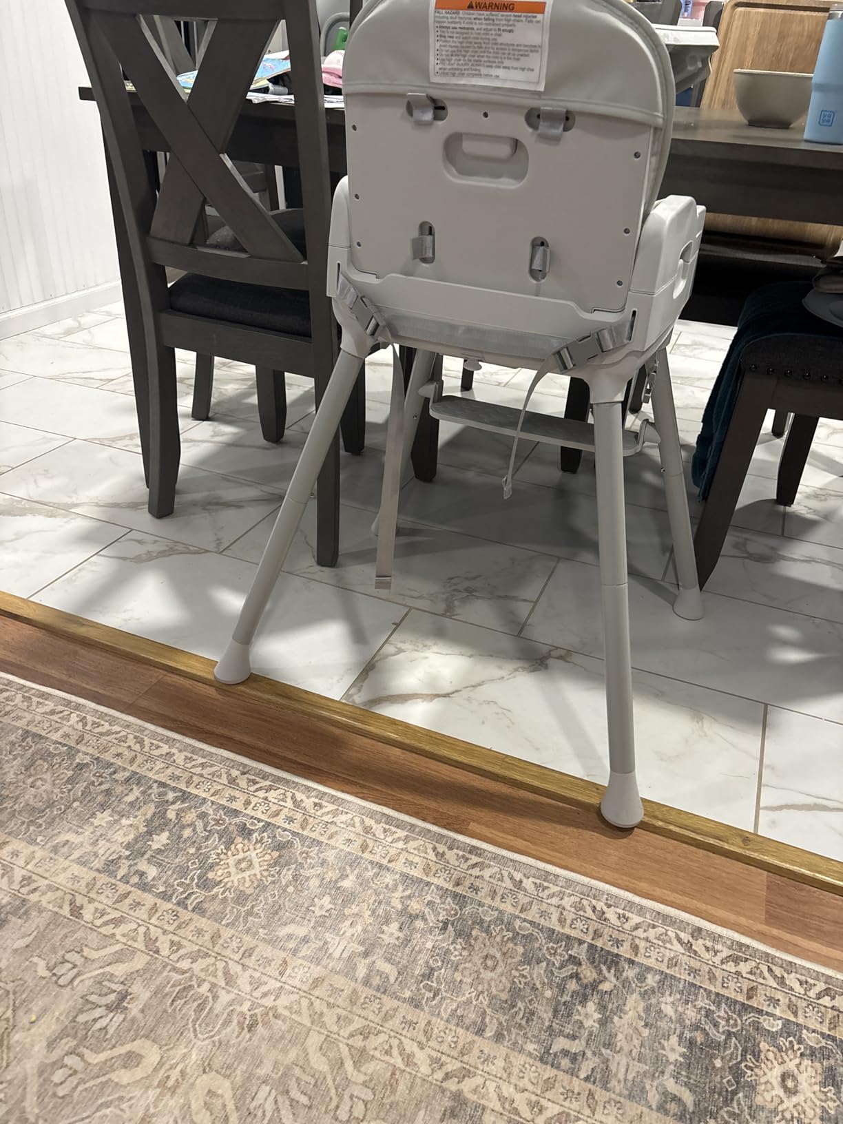 Obee Odee 3-in-1 Portable Baby High Chair for Babies and Toddlers, Convertible Easy Clean Infant Foldable Highchair with Adjustable Legs & Dishwasher Safe Tray, Grey customer photo 1