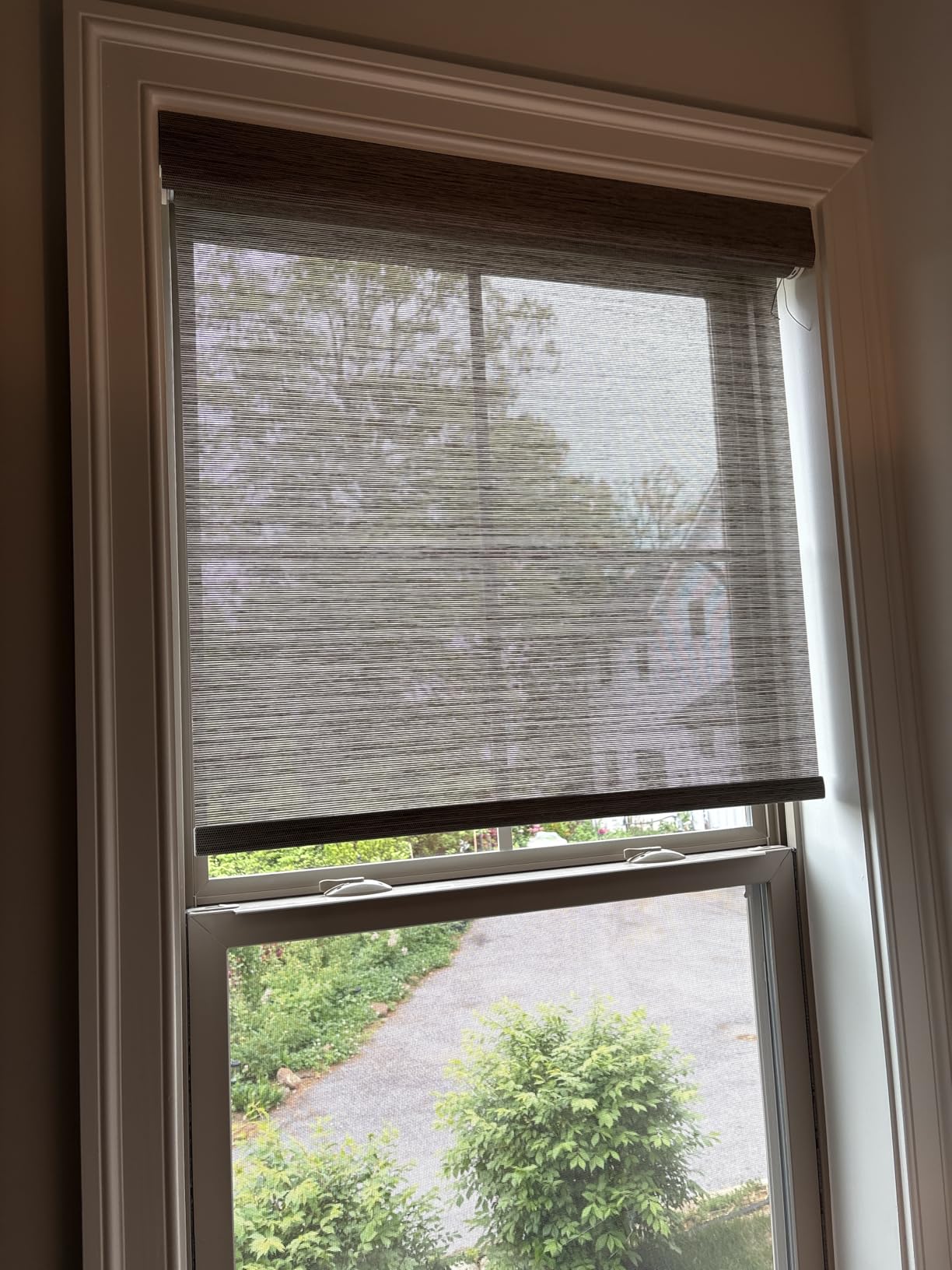 Persilux Smart Motorized Blinds with Remote, No Drill Automatic Roller Shades for Indoor Windows, Light Filtering Linen Fabric, Electric Blinds for Windows customer photo 2