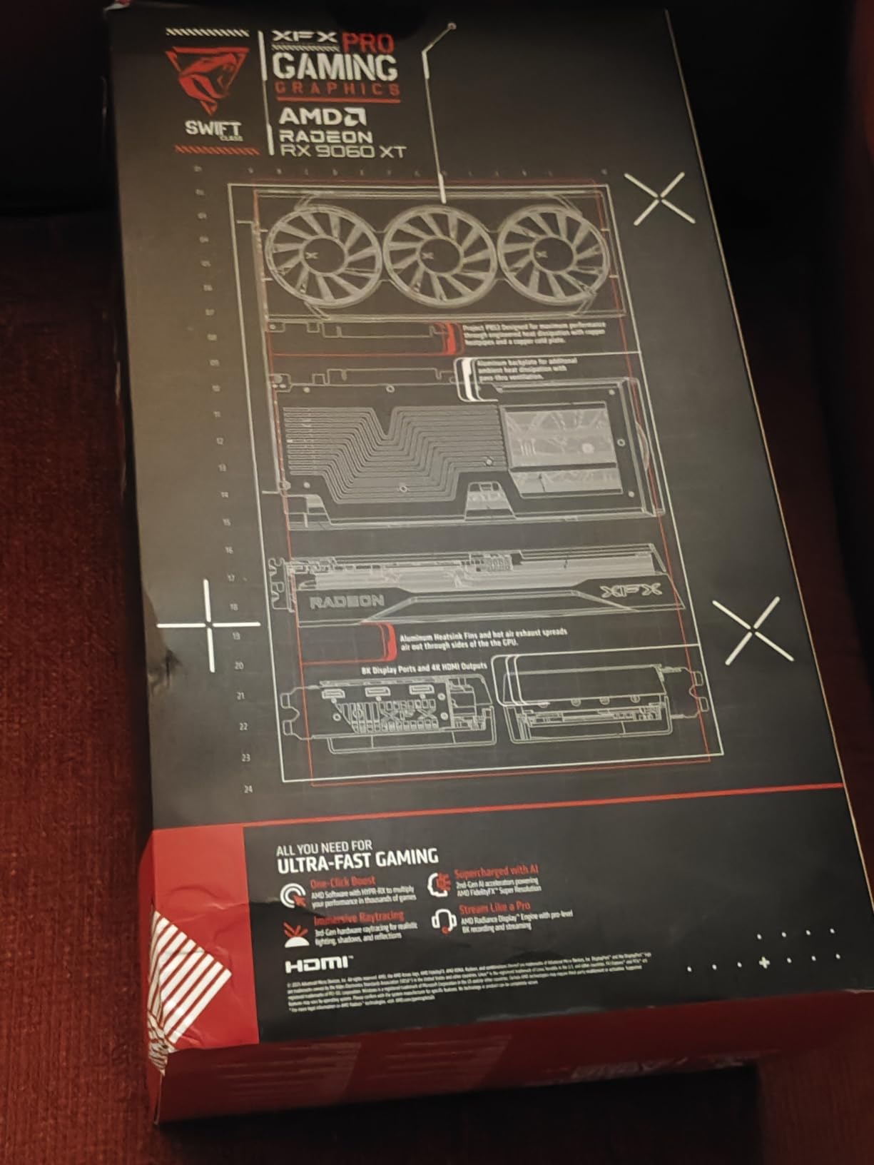 XFX Swift AMD Radeon RX 9060 XT OC Triple Fan Gaming Edition with 16GB GDDR6 HDMI 2xDP, RDNA 4 RX-96TS316BA, Graphics Card, Compatible with Desktop PCs customer photo 2