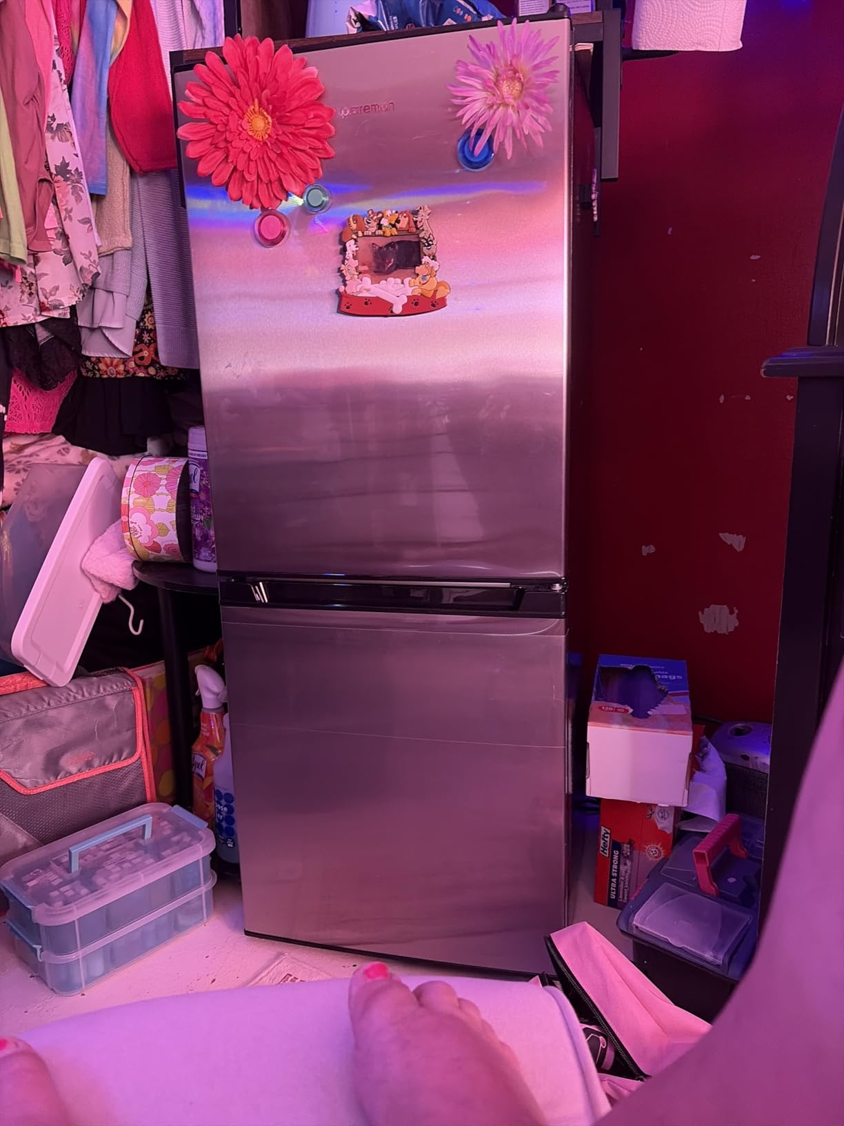 Upstreman 7.1 Cu.Ft Refrigerator with Bottom Freezer, Apartment Fridge customer photo 1