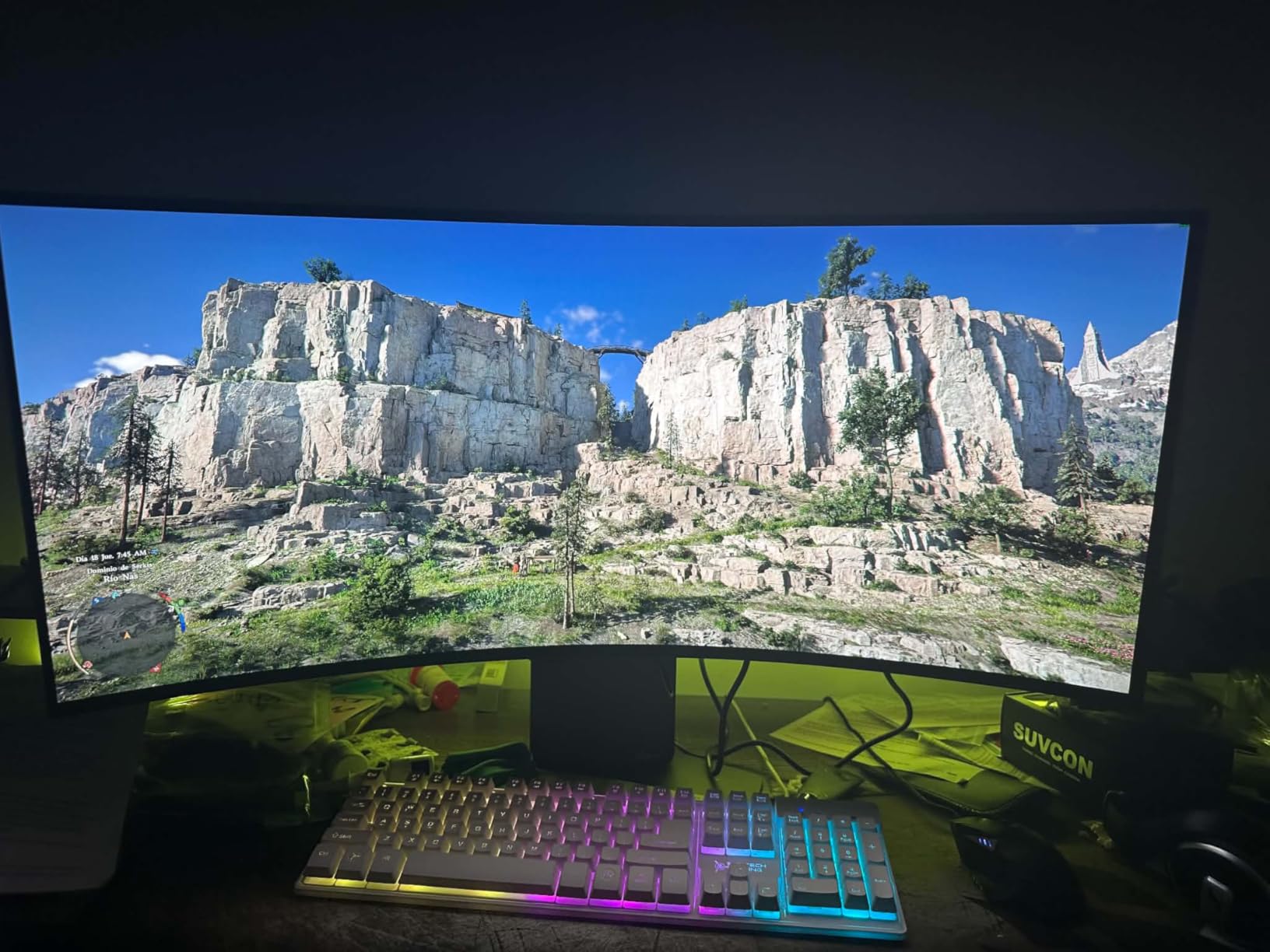 LG 34GX900A-B 34-Inch Ultragear WQHD (3440 x 1440) OLED Curved Gaming Monitor, 240Hz, 0.03ms, NVIDIA G-Sync, VESA DisplayHDR True Black 400, HDMI 2.1, DisplayPort, USB Type-C PD 65W, Black customer photo 1