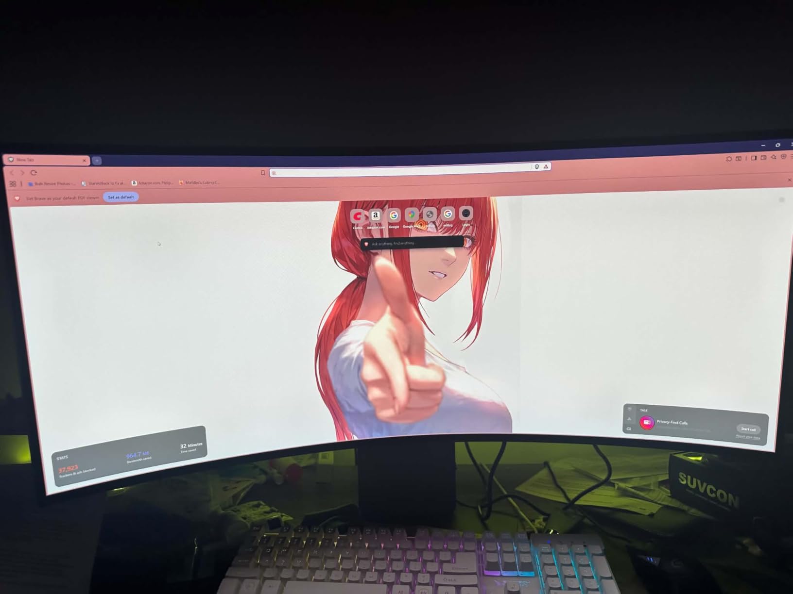 LG 34GX900A-B 34-Inch Ultragear WQHD (3440 x 1440) OLED Curved Gaming Monitor, 240Hz, 0.03ms, NVIDIA G-Sync, VESA DisplayHDR True Black 400, HDMI 2.1, DisplayPort, USB Type-C PD 65W, Black customer photo 2