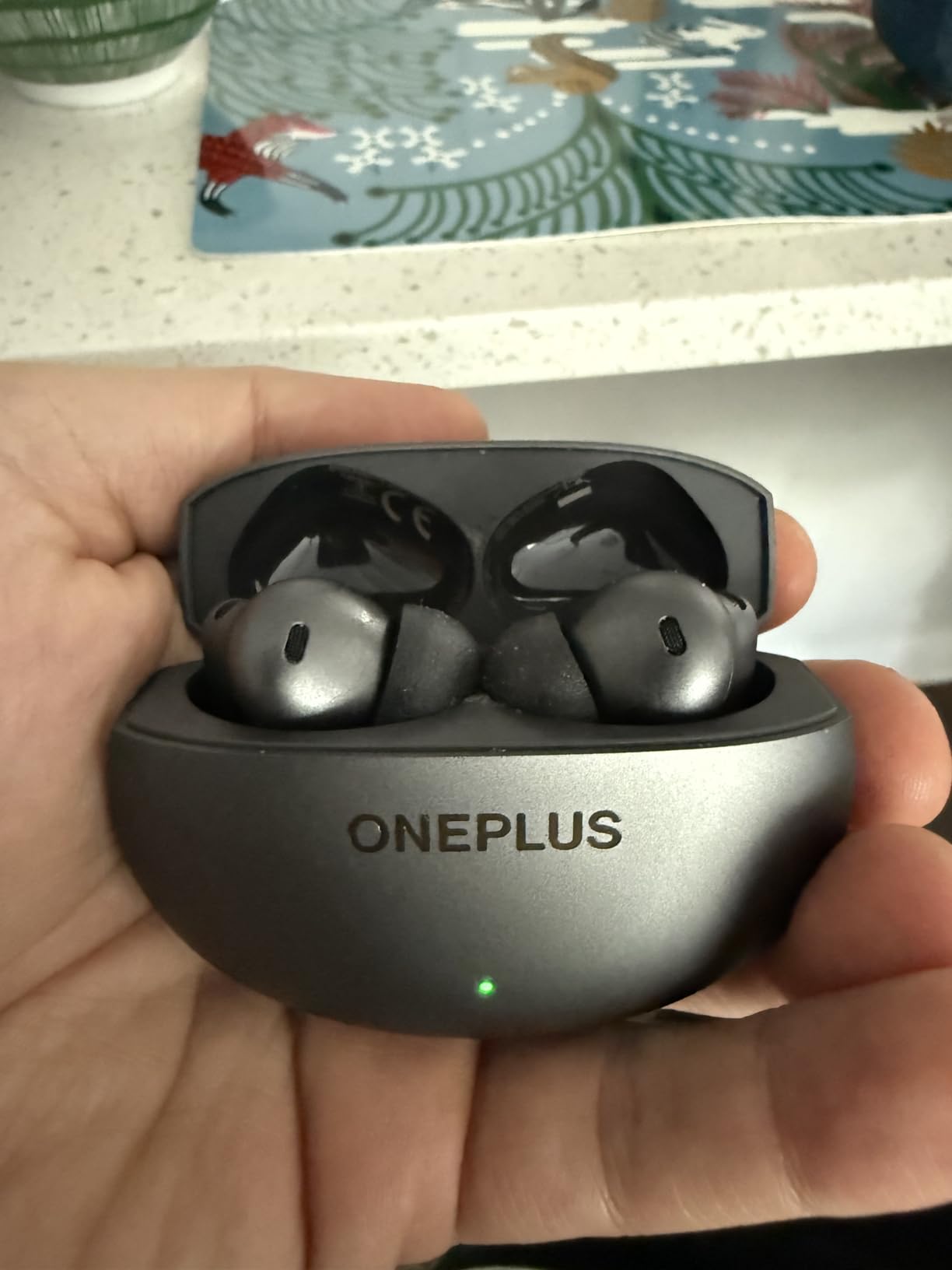 OnePlus Buds 4 Bluetooth Wireless Earbuds, Zen Green, E513A, in-Ear, True Wireless with Active Noise Cancellation customer photo 1