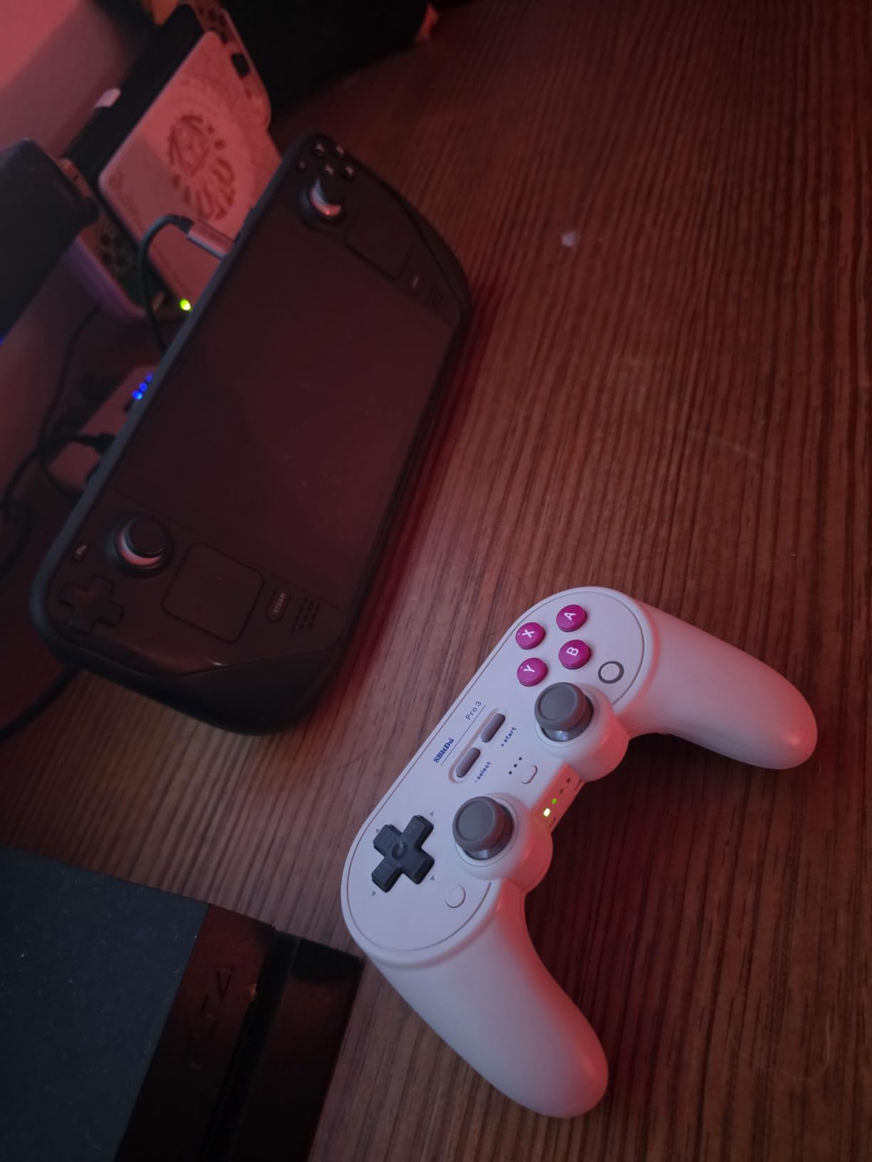 8BitDo Pro 3 Bluetooth Controller for Switch/Switch 2 – TMR Joysticks, Swappable ABXY Buttons, Pro Back Buttons, Charging Dock, Hall Effect Triggers, for Windows, Apple, SteamOS, Android - Purple customer photo 1