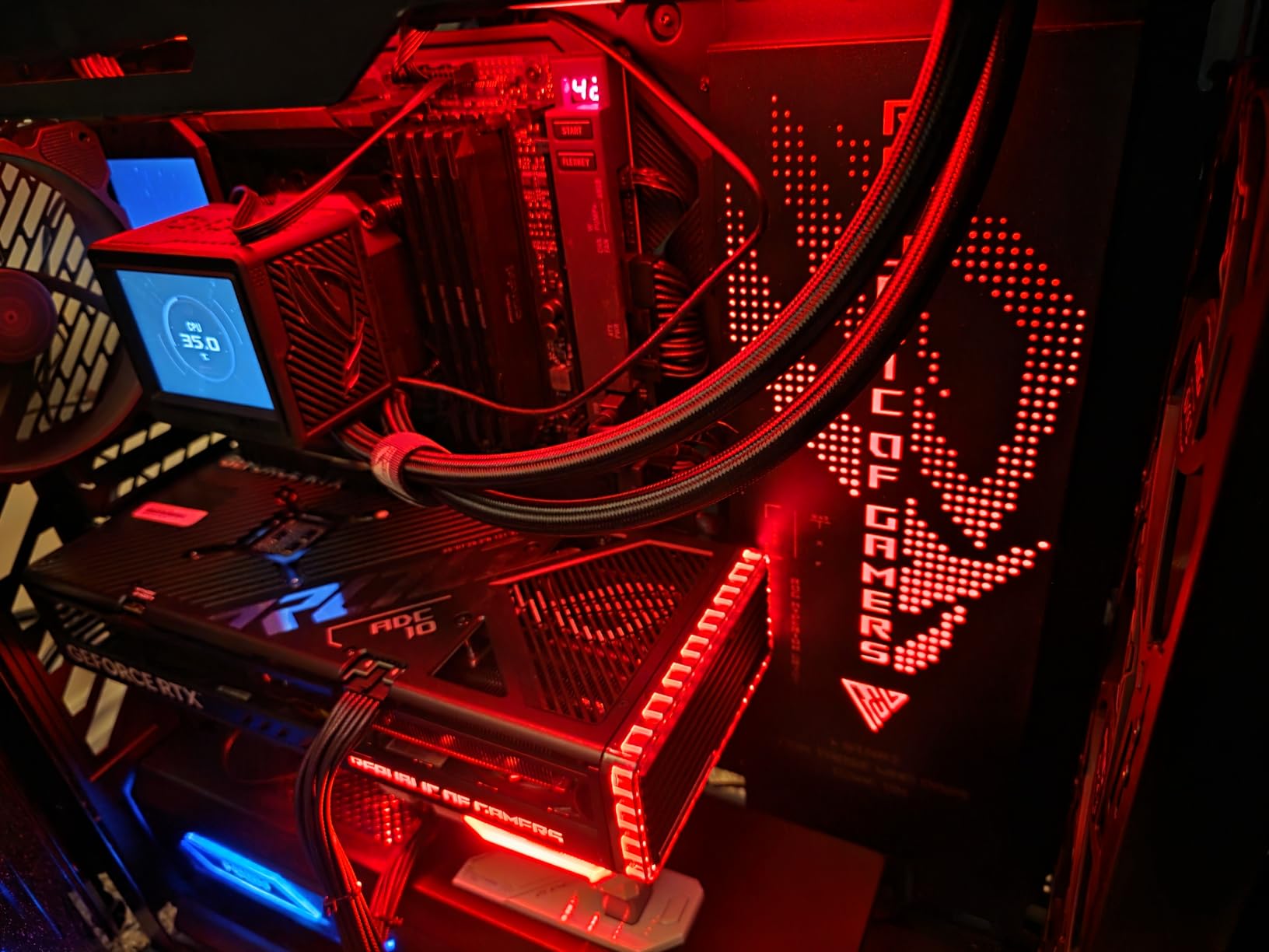 ASUS ROG Thor 1200W Platinum III PSU (80 Plus Platinum Certified, ATX 3.1, GaN MOSFET, GPU-First Intelligent Voltage Stabilizer, Magnetic OLED Display, Turbo Mode, 10-Year Warranty) customer photo 1