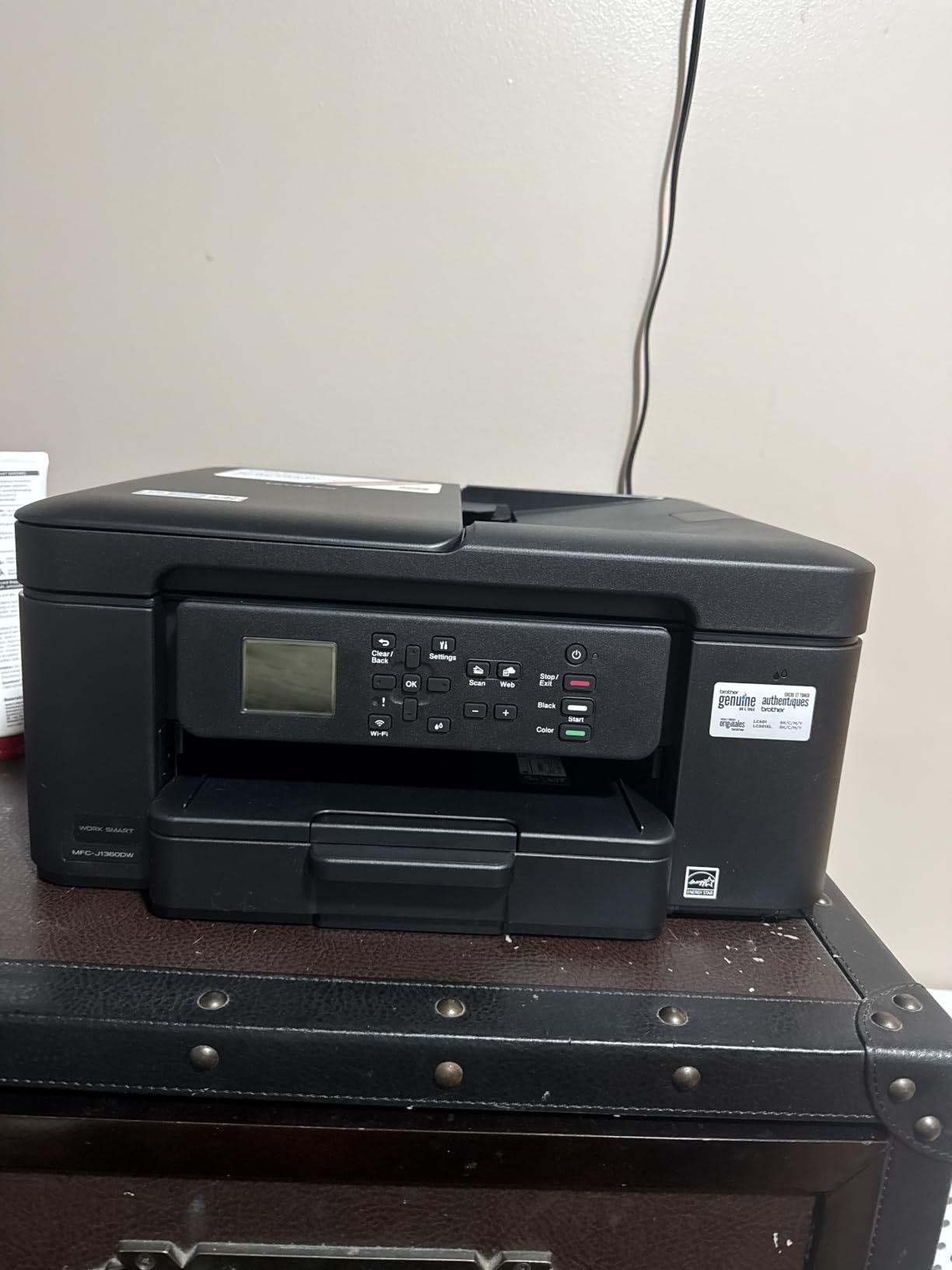 Brother Work Smart 1360 Wireless Color Inkjet All-in-One Print, Scan, Copy customer photo 1