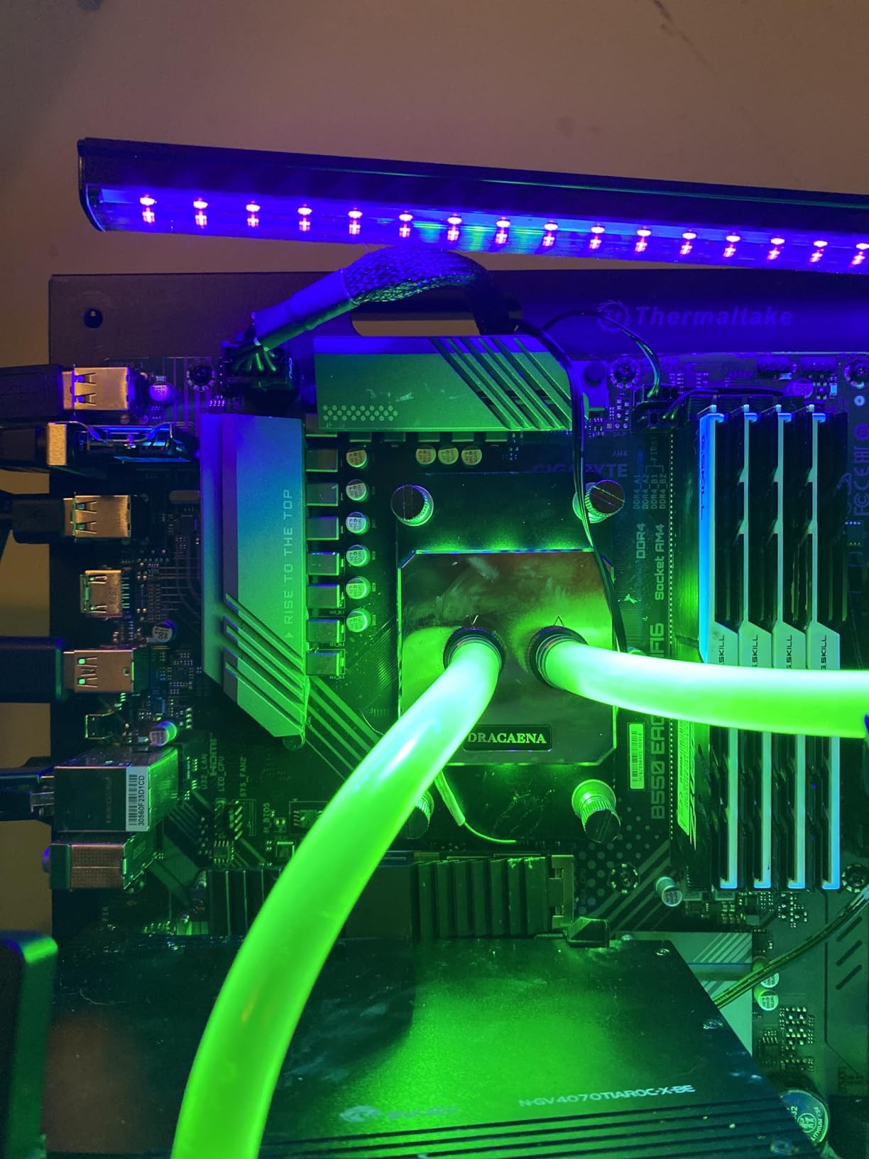Dracaena.io AMD CPU Water Block AM5 AM4 AM3 AM2 | Ryzen 7000 5000 Series | RGB ARGB | Full Copper Water Loop | G1/4 Fittings | Custom Water Cooling customer photo 1