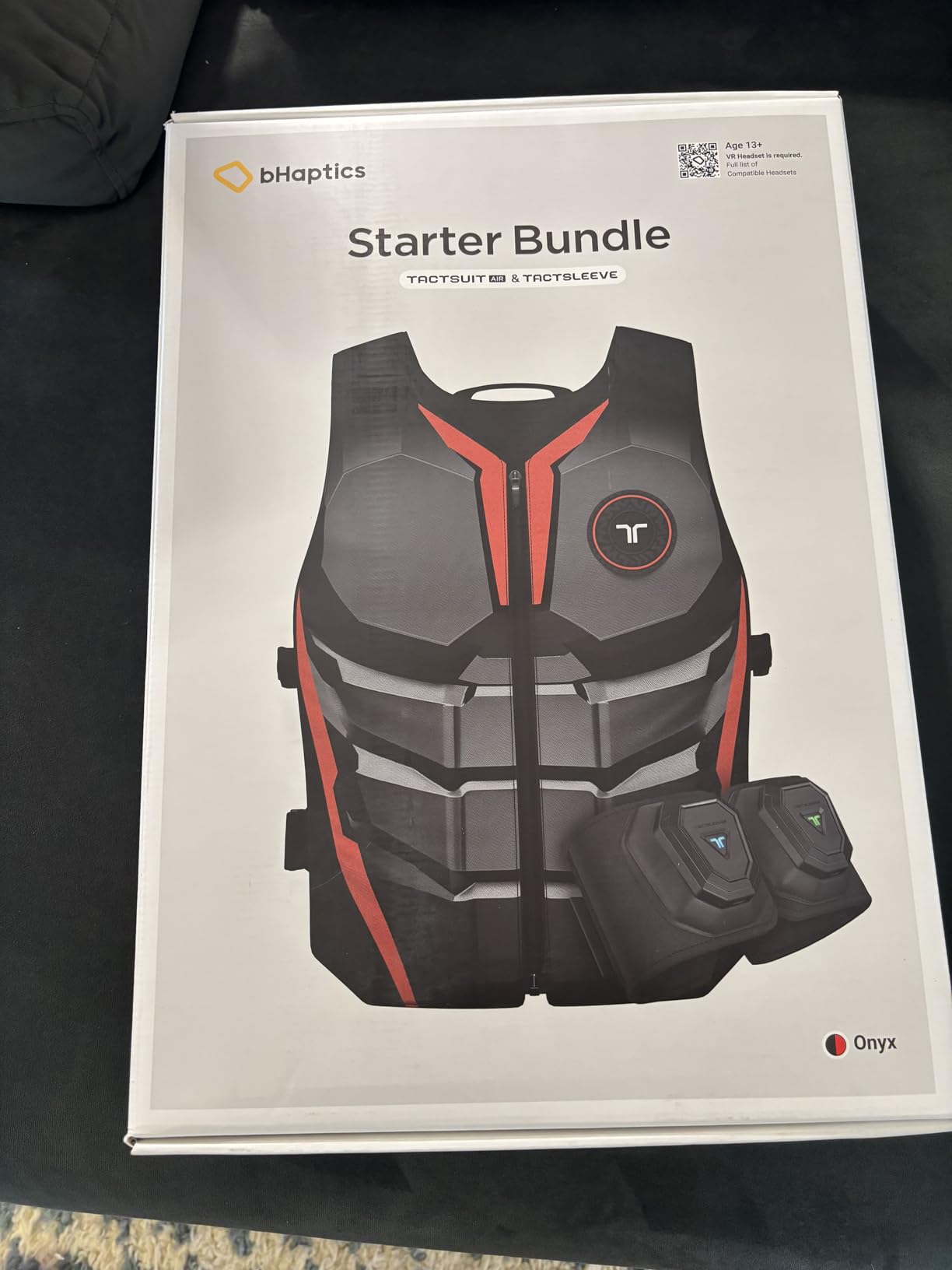 bHaptics Starter Bundle Onyx | TactSuit Air Onyx & TactSleeve for VR & PC Gaming | Sim Racing, Music customer photo 1
