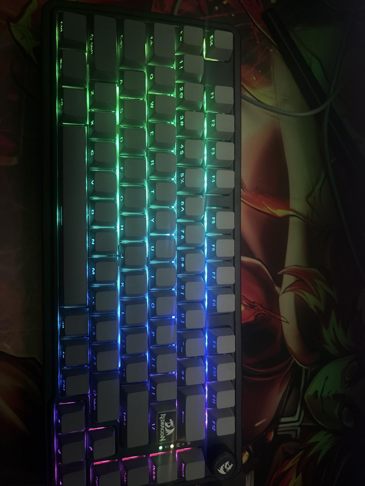 Redragon K673 HE Rapid Trigger Gaming Keyboard, 81 Keys 8K Wired Mechanical Keyboard w/Next-Gen UltraMag 100% POM Silky Magnetic Switch, Dual-Module Floating Structure Design, 5-Layer Noise Dampening customer photo 1