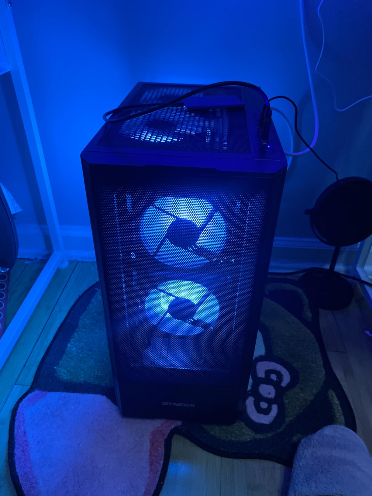 Prebuilt Gaming Desktop PC, AMD Ryzen 5 5500, GeForce RTX 3050 6GB, 16GB DDR4 3200MHz RAM, 1TB NVMe SSD, ARGB Air Cooling, Wi-Fi customer photo 1