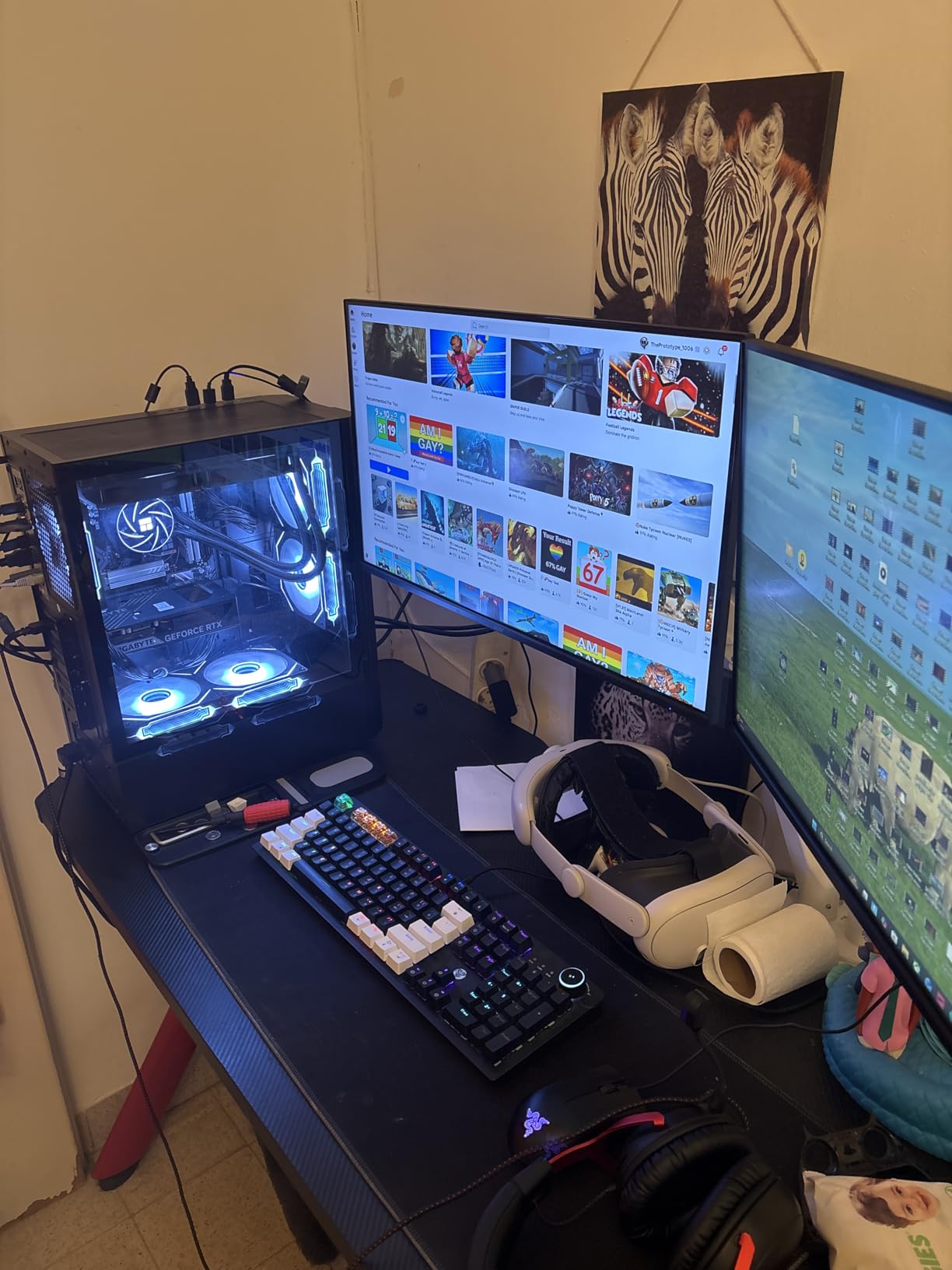 Prebuilt Gaming Desktop PC, AMD Ryzen 5 5500, GeForce RTX 3050 6GB, 16GB DDR4 3200MHz RAM, 1TB NVMe SSD, ARGB Air Cooling, Wi-Fi customer photo 2