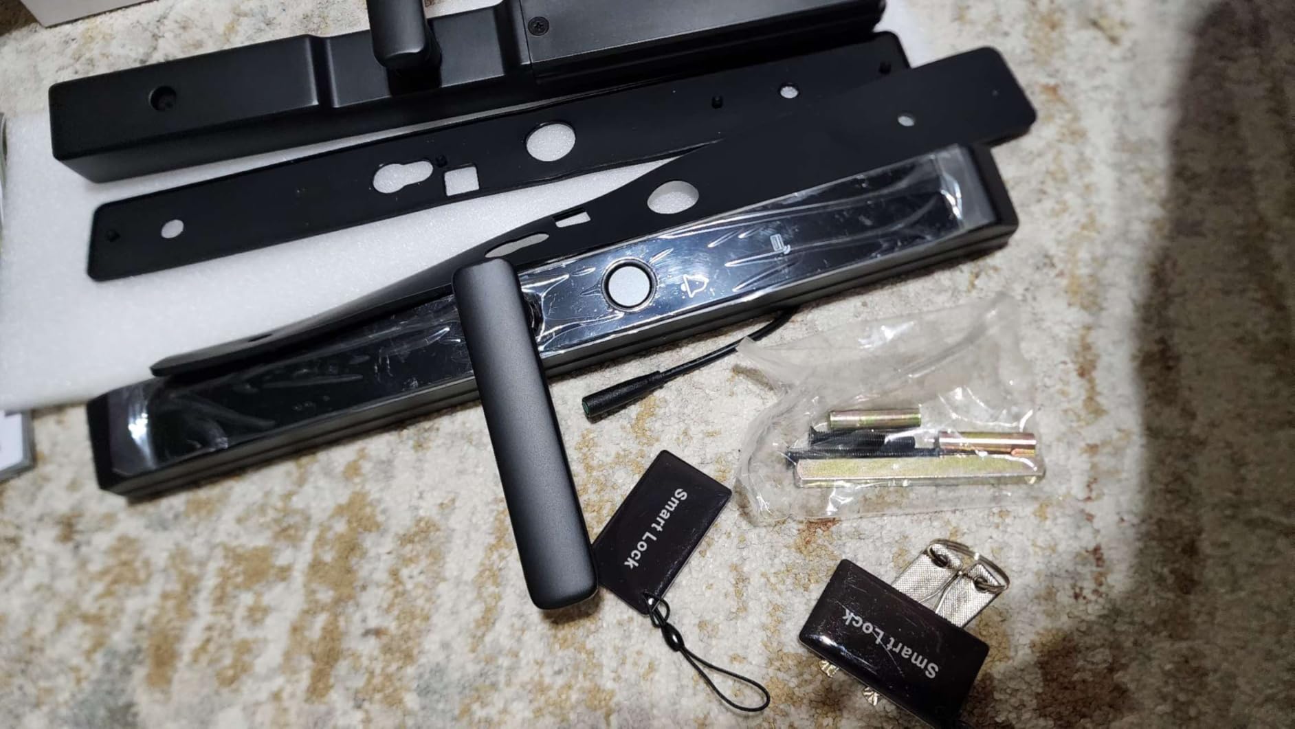 Sliding Door Smart Lock, Sliding Glass Door Lock with Fingerprint customer photo 1