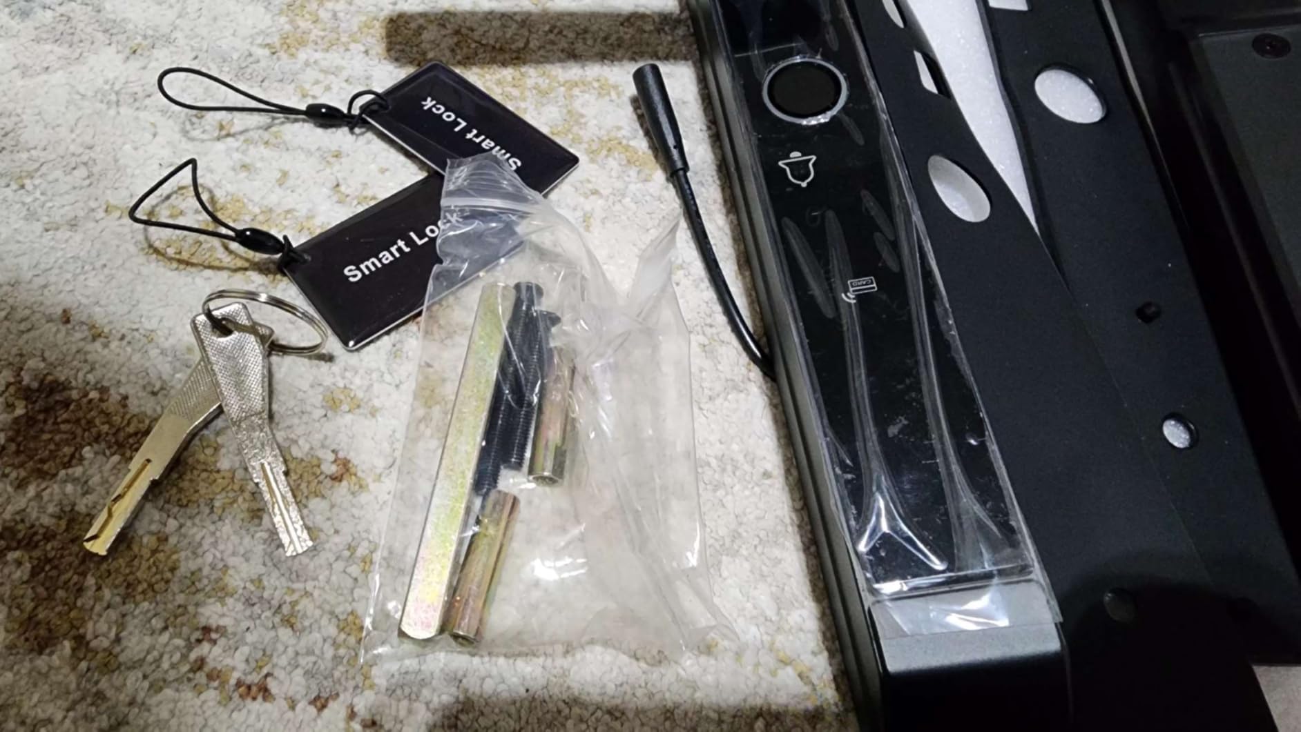 Sliding Door Smart Lock, Sliding Glass Door Lock with Fingerprint customer photo 2