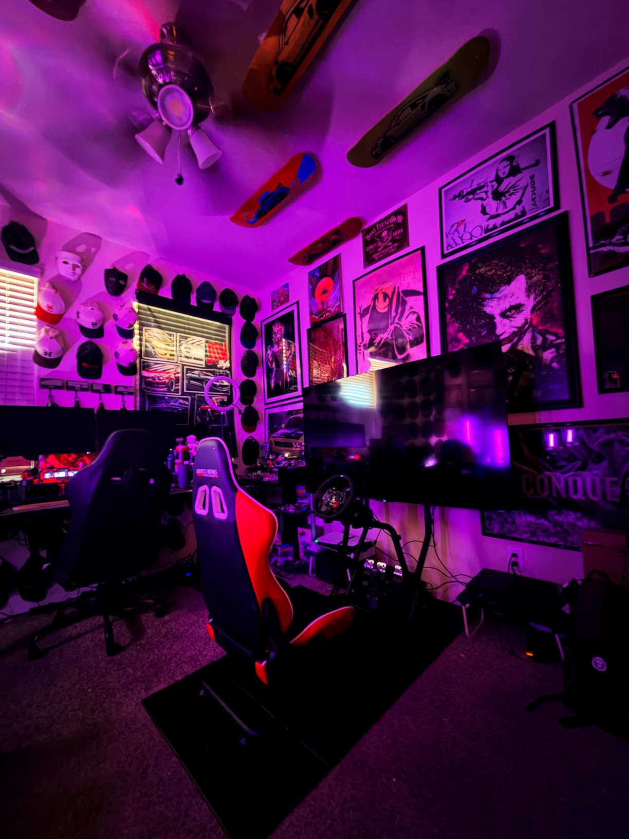 ARES WING Sim Racing Cockpit with Monitor Mount, Steering Wheel Stand with Seat, Racing Simulator Cockpit Compatible with Fanatec, Thrustmaster, Logitech, Moza Racing Games on PS5, PS4, Xbox and PC customer photo 1