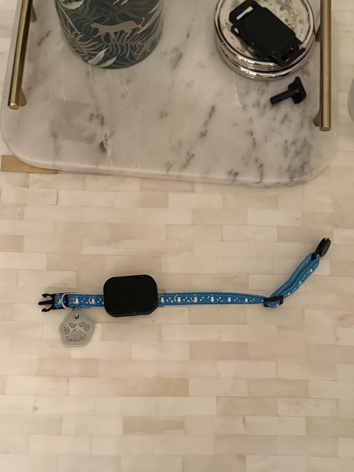 Fi Mini GPS Tracker for Cats - Lightweight Collar Attachment, Virtual Fences, Escape Alerts, Step & Health Tracking, Waterproof Cat Tracker - 6-Month Membership Included customer photo 2
