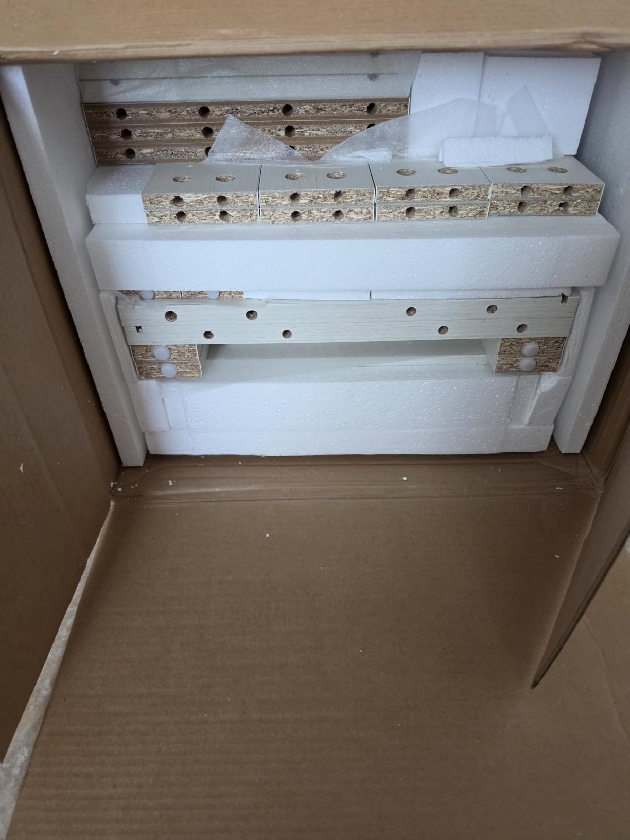 NEWOWNDS Craft Storage Cabinet with LED Lights - 72