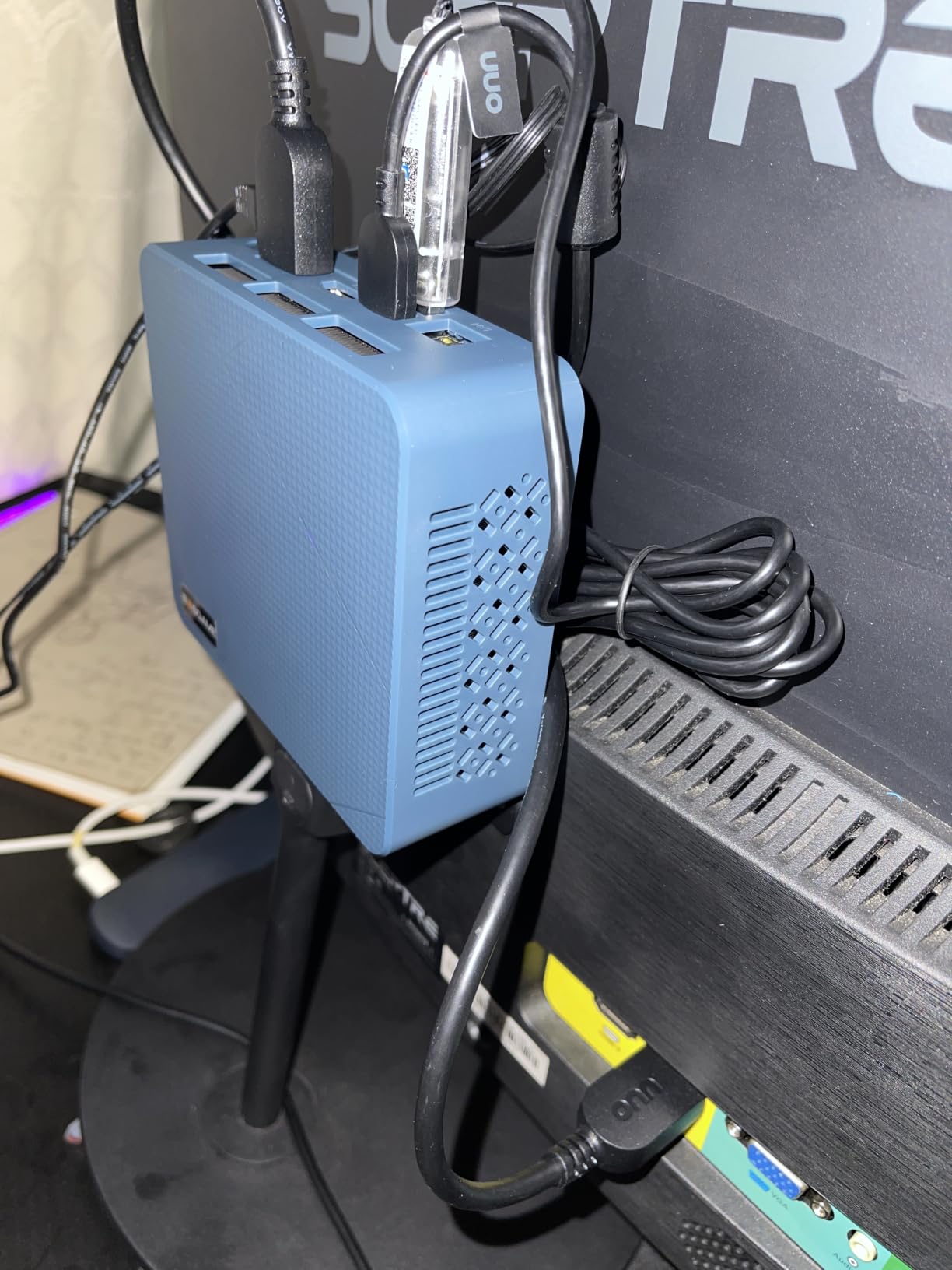 BOSGAME P4 Ultra Mini PC Gaming, Ryzen 7 7730U, 16GB RAM 1TB NVMe SSD, Dual 2.5G LAN, Wi-Fi 6E, BT5.2, 4K Triple Display HDMI | DP | Type-C customer photo 1