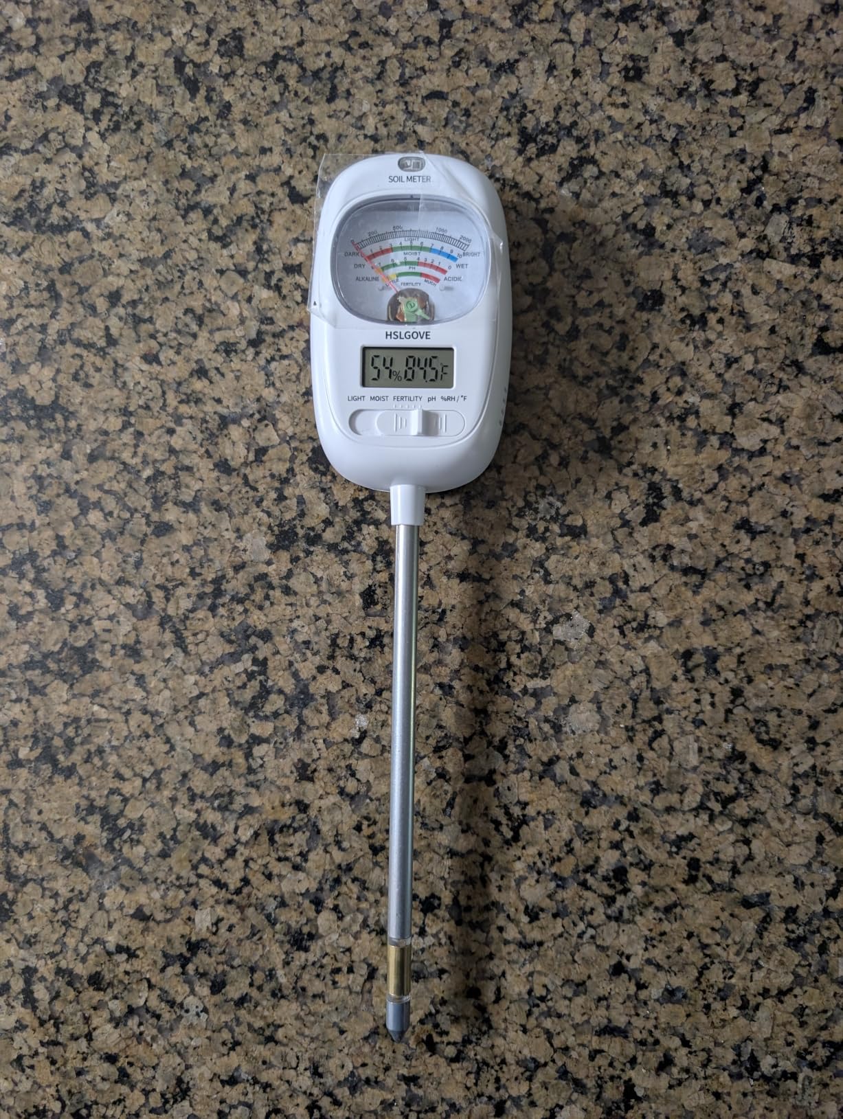 HSLGOVE Soil Test Kit, 7-in-One Soil Moisture Meter/Soil PH Meter/Fertility, Dual Screen Soil Tester w/Digital Soil Temp/Air Temp&Humidity for Plants Gardening, Lawn, Farm Indoor&Outdoor customer photo 2