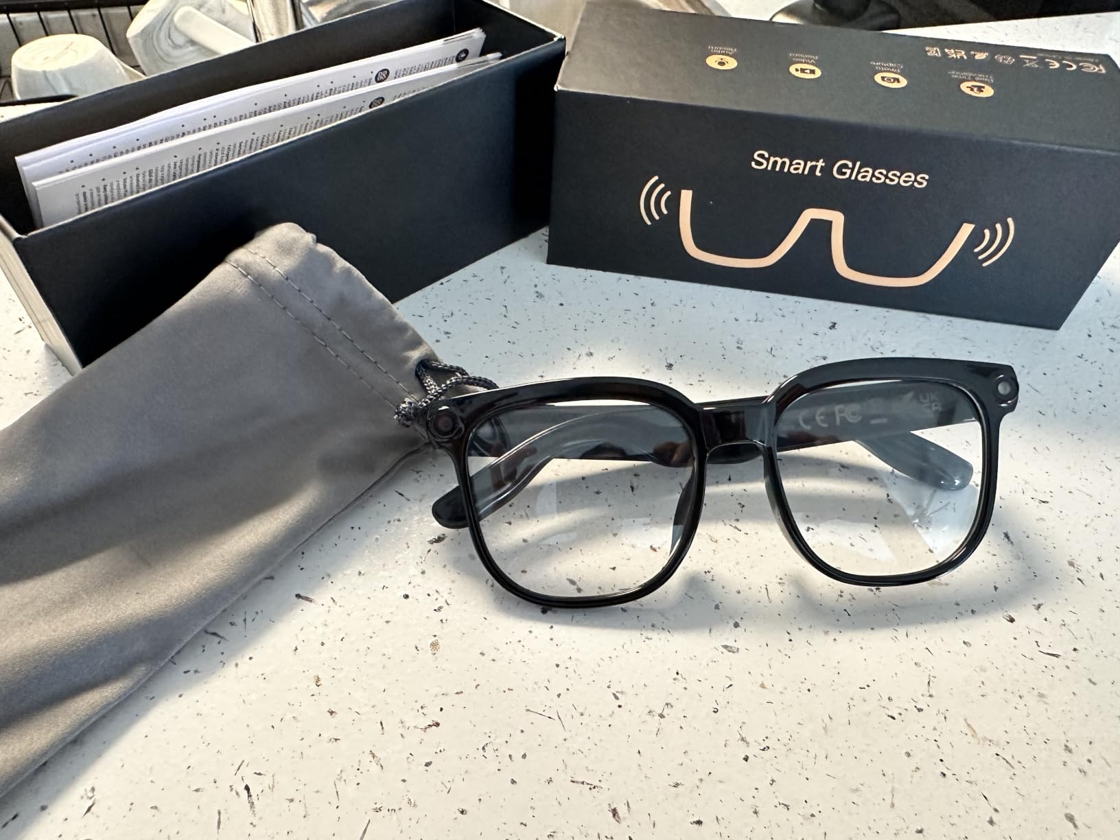 AI Smart Glasses with Camera, 4K Video, Real-Time Translation, AI Assistant customer photo 1
