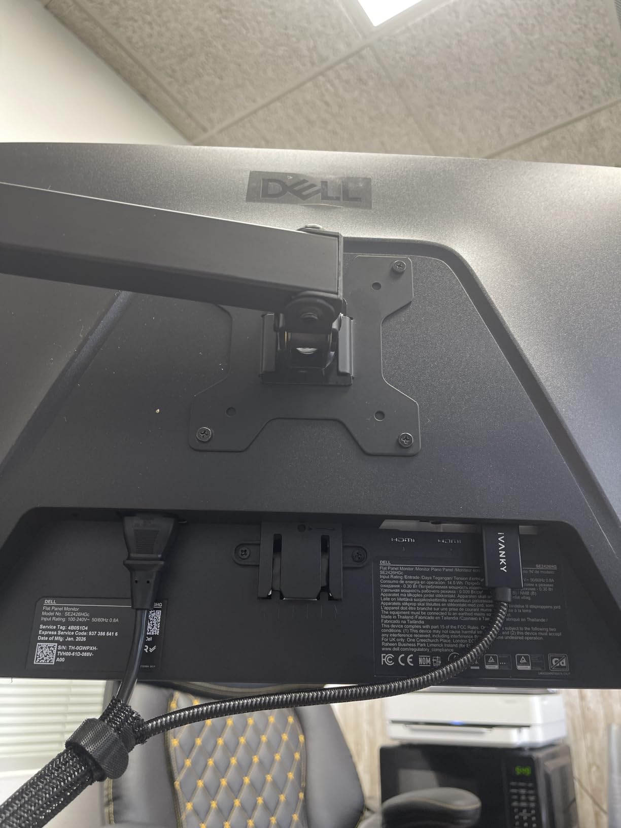 Dell 24 240Hz Gaming Monitor - SE2426HG - 23.8-inch FHD (1920x1080) 240Hz Display, IPS, AMD FreeSync Premium, TUV 3-Star, 2X HDMI, DisplayPort 1.4, Tilt customer photo 2