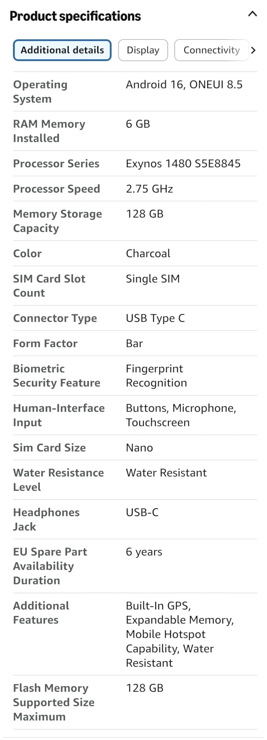 Samsung Galaxy A37 5G (2026), Unlocked Android Smartphone, 256GB, AMOLED Display, Triple Camera, IP68, Slim Phone, 5000mAh Battery, US Version, US 1 Yr Warranty, Awesome Charcoal customer photo 1