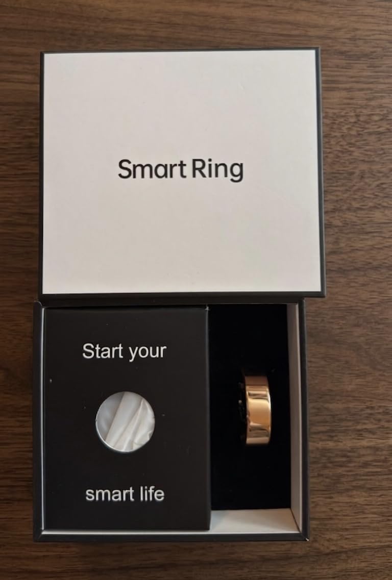 Smart Health Ring Fitness Tracker with Stress & Sleep Monitoring, Waterproof Activity Tracker, Compatible with iOS & Android, No Subscription Fee, Lightweight Wearable for Women & Men (Rose Gold, 11) customer photo 1