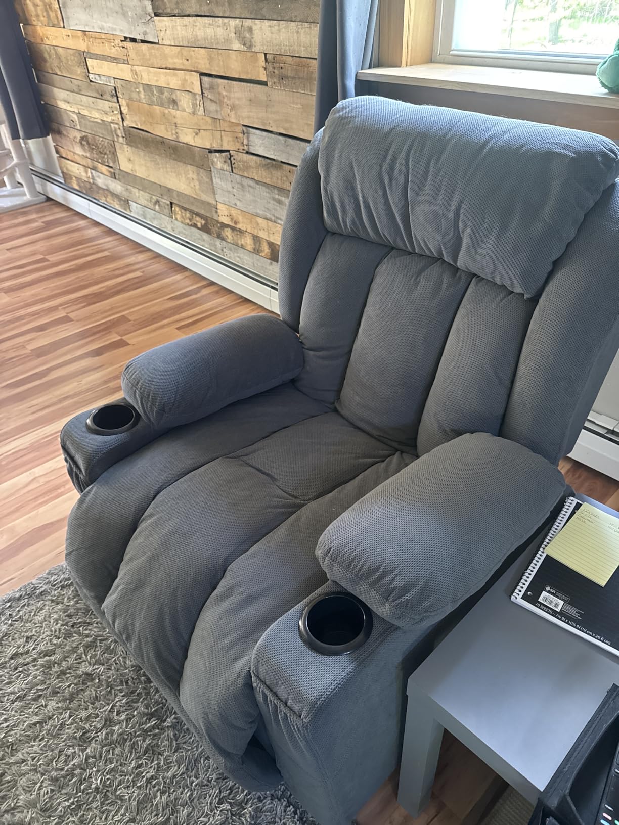 BOSMILLER Power Lift Recliner Chair with Massage and Heat for Elderly, Electric Recliner Single Sofa with Two Cup Holders, Extended Footrest, Side Pocket and USB Charge Port for Living Room customer photo 1