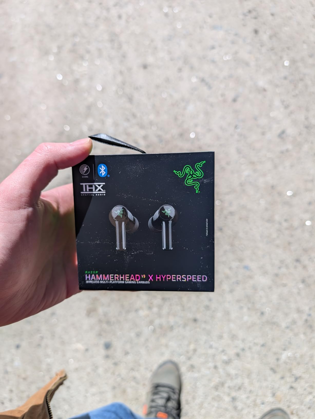 Razer Hammerhead V3 X HyperSpeed Wireless Multi-Platform Gaming Earbuds - 2.4 GHz & Bluetooth 5.3, Up to 35 Hr Battery, THX Spatial Audio customer photo 2