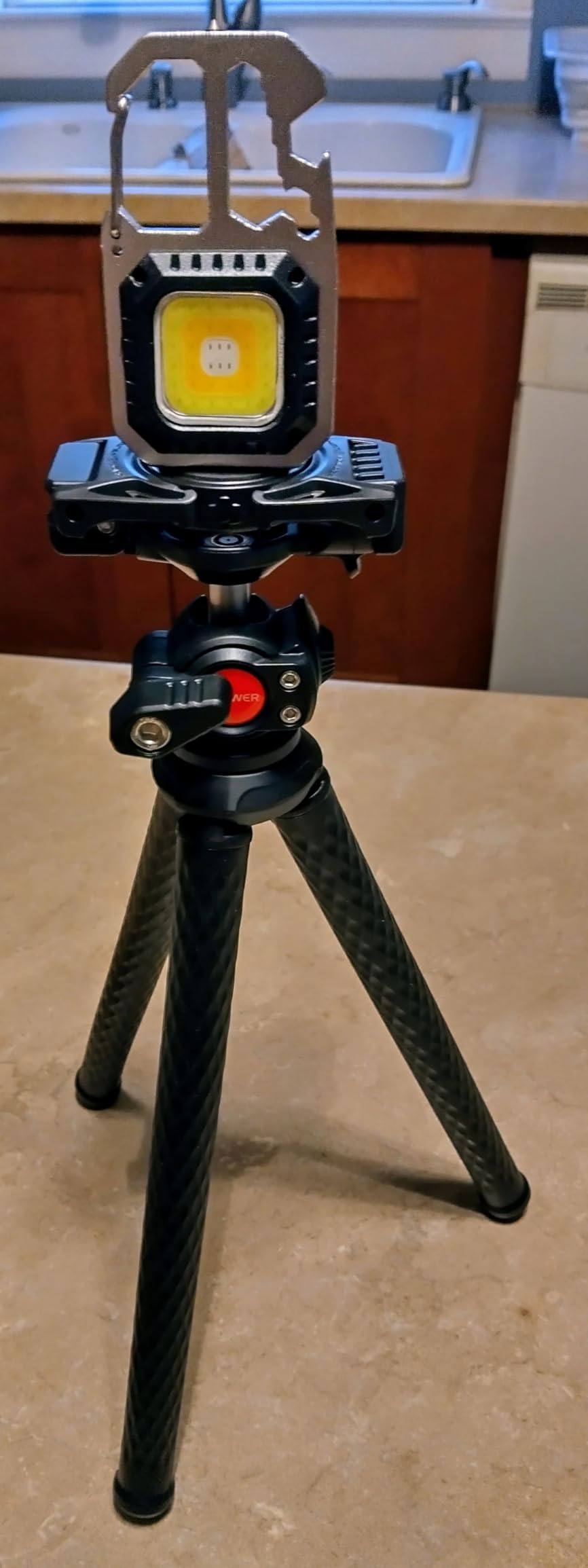 NEEWER Flexible Phone Tripod TP34, Small Mini Camera Webcam Desk Stand with Phone Holder and Action Camera Mount Adapter customer photo 1